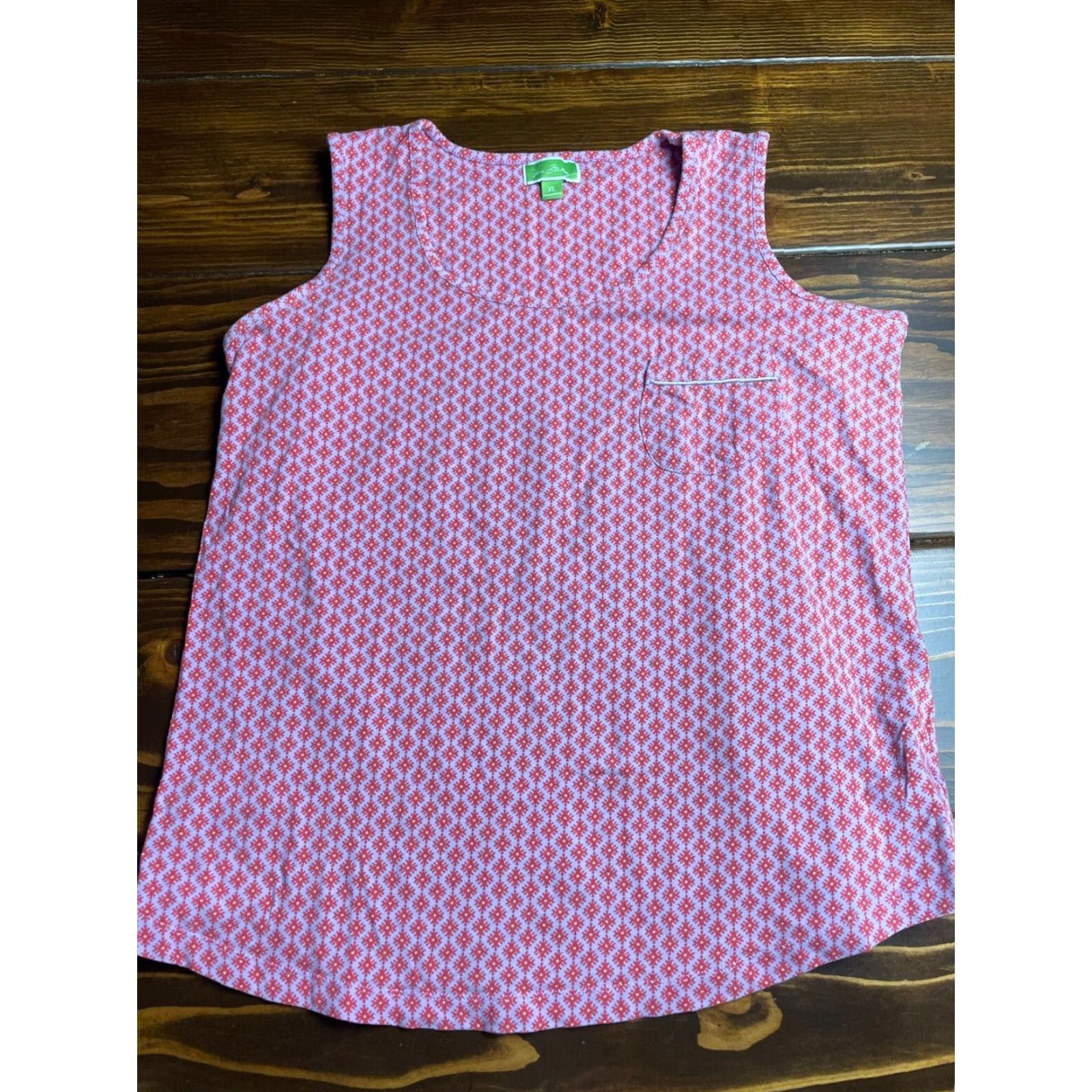 Vera Bradley Vera Bradley Shirt Women's XL Red Purple Snowflakes Sleeveless Round Neck Vintage: No Size XL / US 12-14 / IT 48-50 - 2 Thumbnail