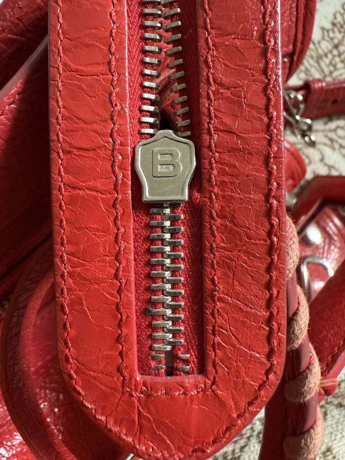 Balenciaga Balenciaga Classic Mini City Red lambskin Shoulder bag Size ONE SIZE - 13 Thumbnail