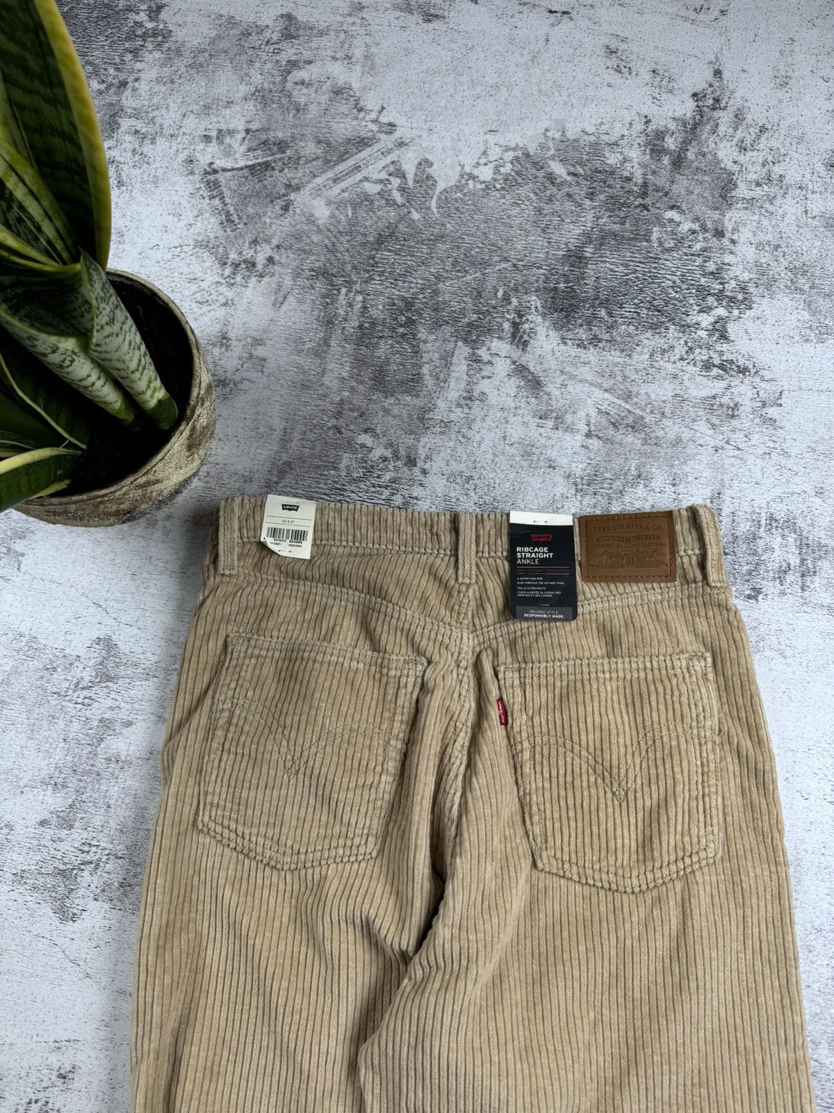 Levi's Levis NEW Ribcage Straight Ankle Velvet Velour Men’s High Rise Pants Trousers Size US 30 / EU 46 - 7 Thumbnail