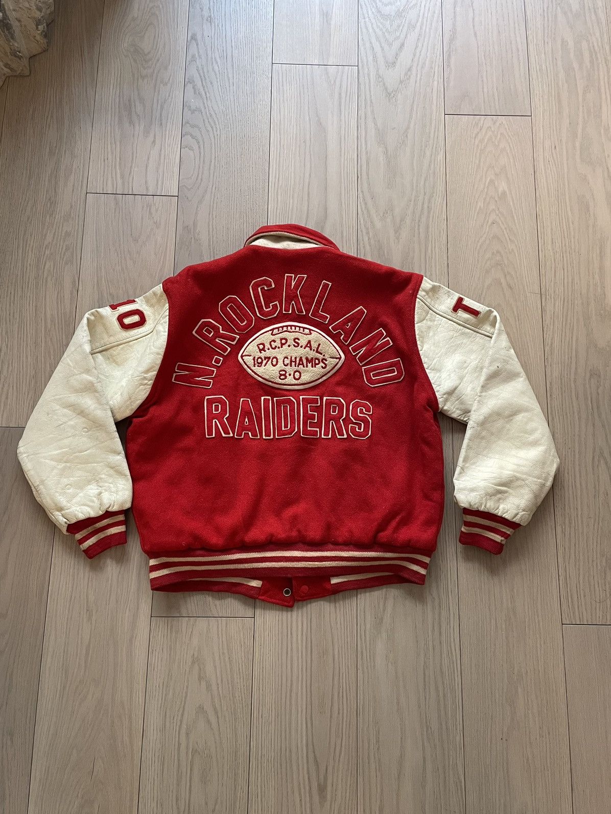 Vintage 1970s Varsity Football Jacket Size US M / EU 48-50 / 2 - 3 Thumbnail