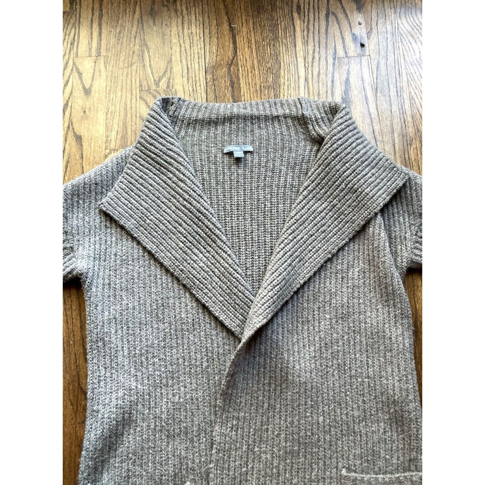 James Perse James Perse Cardigan Sweater Size 1 Womens Gray Wool Alpaca Blend Knit Open Front Drapey Size XS / US 0-2 / IT 36-38 - 4 Thumbnail