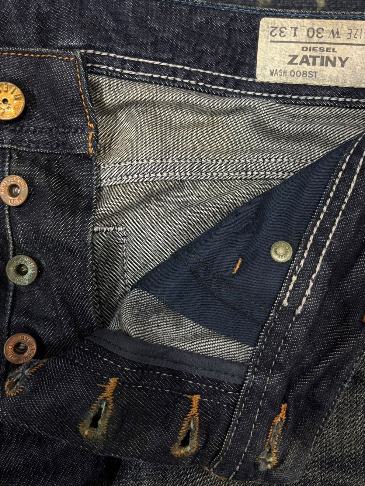 Diesel Vintage Diesel Zatiny Button Fly Mud Wash Flare Jeans Size US 35 - 5 Thumbnail