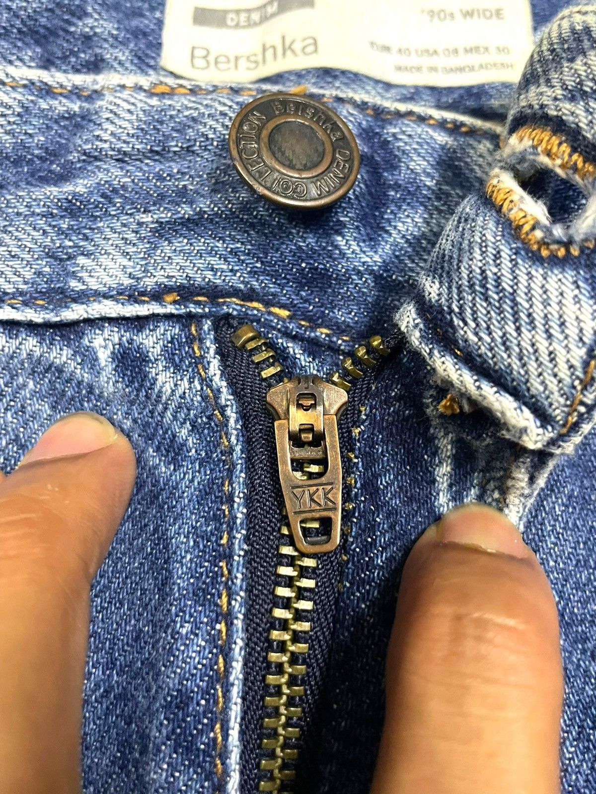 Japanese Brand Japanese Denim Baggy 90s Wide Leg Ripped Blue Straight Jeans Size US 30 / EU 46 - 9 Thumbnail