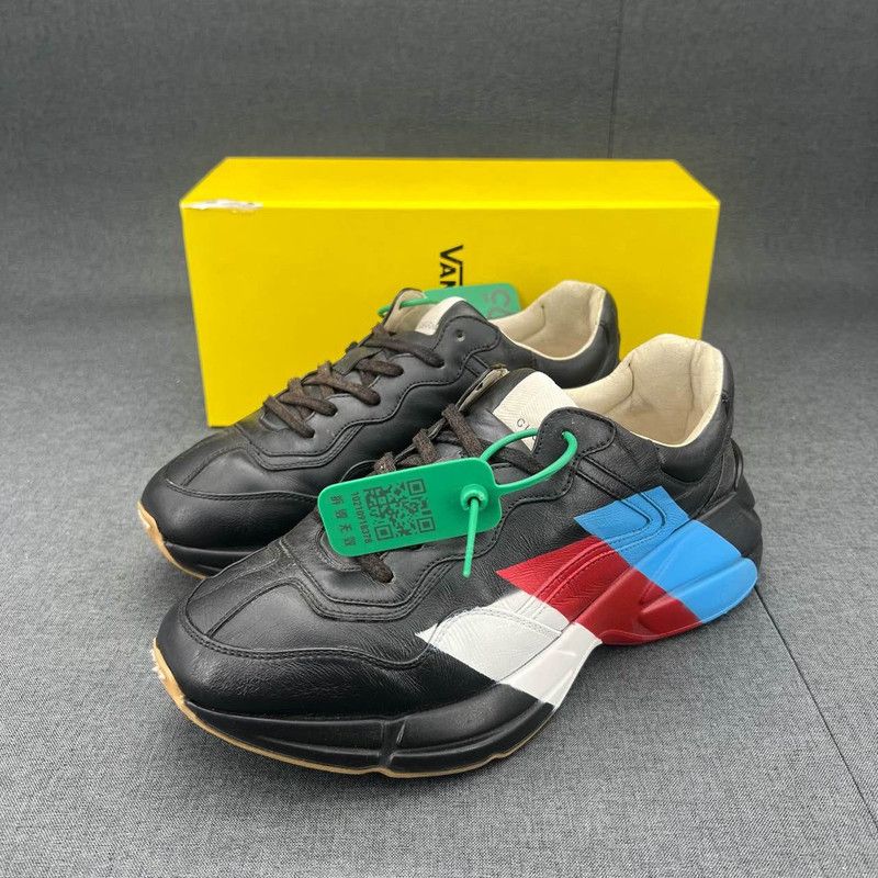 Gucci Gucci Rhyton Leather Low-Top Dad Sneakers Size US 8 / EU 41 - 1 Thumbnail