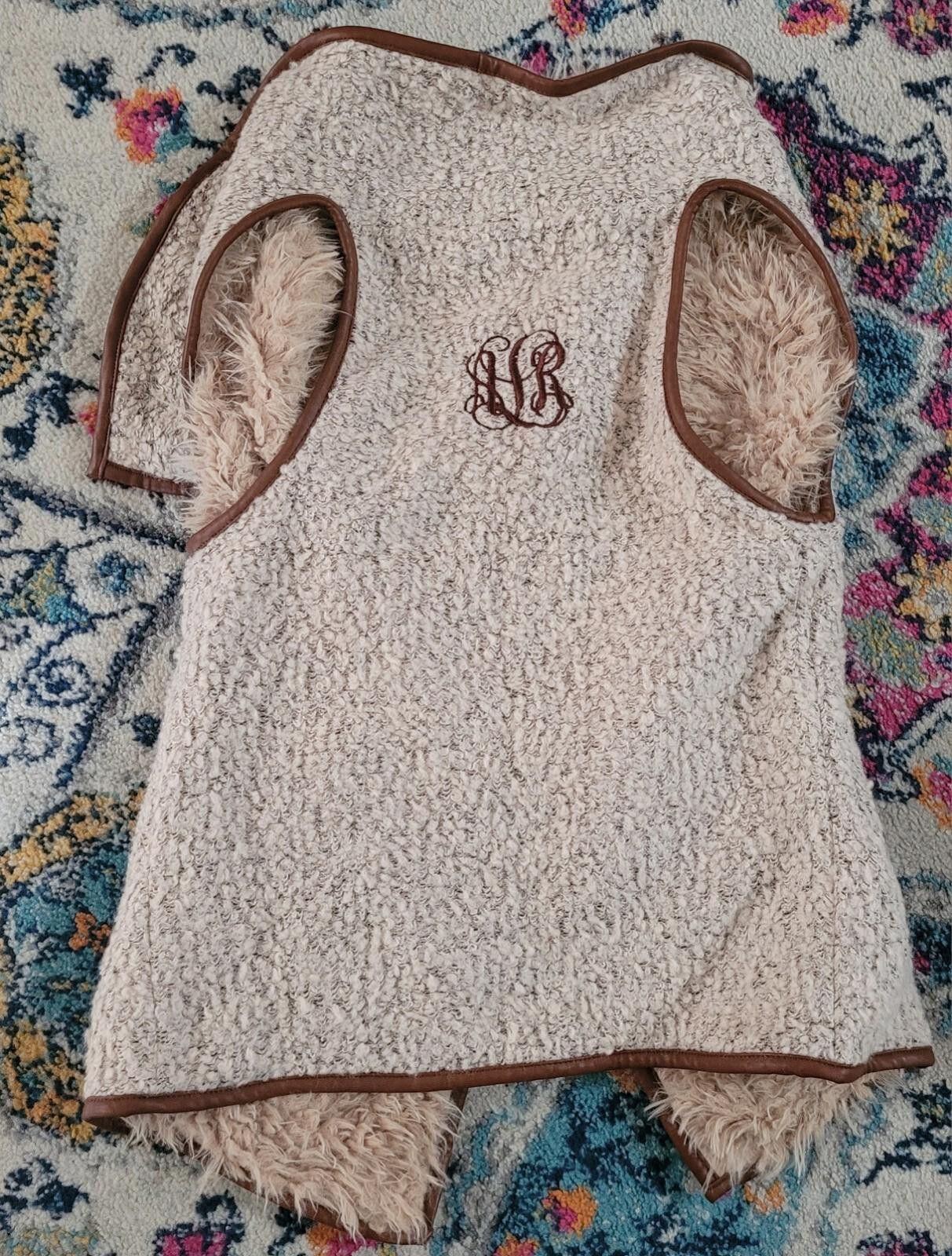 Other Love Tree Women's S Faux Fur Sherpa Wool Acrylic Open Vest Size S / US 4 / IT 40 - 4 Thumbnail