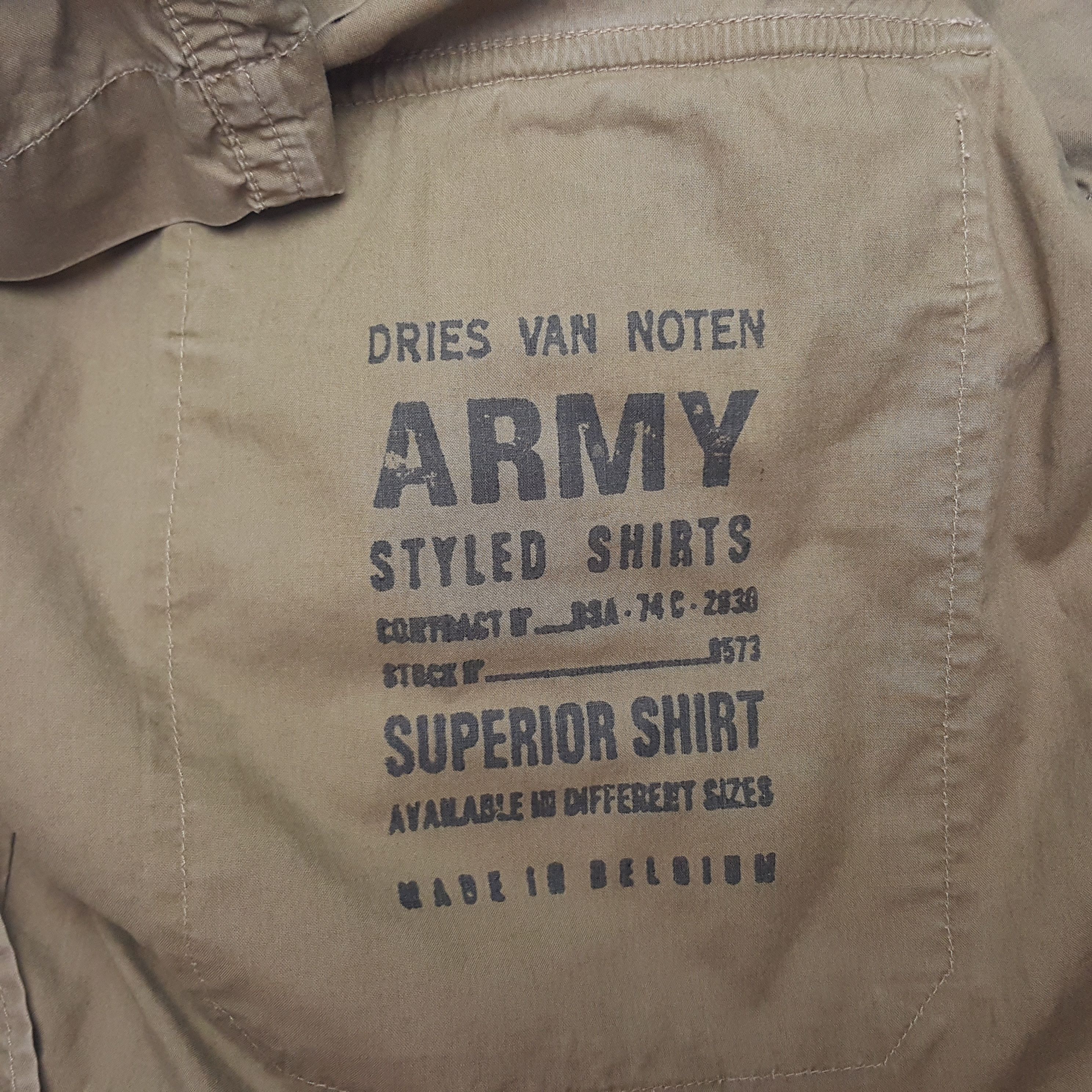 Dries Van Noten × Vintage Vintage Dries Van Noten Military Style Button Up Jacket Size US M / EU 48-50 / 2 - 5 Thumbnail
