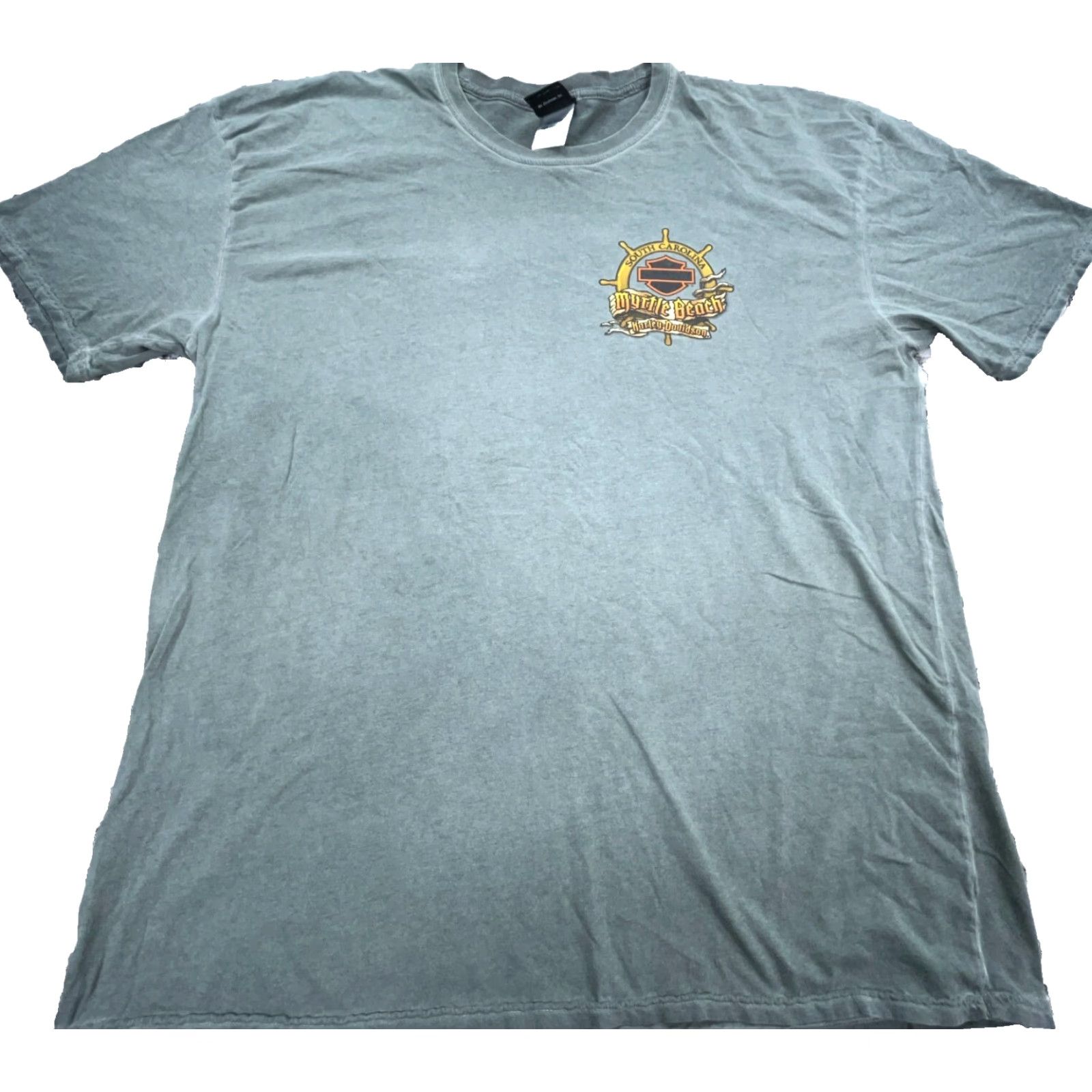 Harley Davidson Harley-Davidson Shirt Men 2XL Green Tee Graphic Print Vintage? No (adjusted for clarity) Size US XXL / EU 58 / 5 - 3 Thumbnail