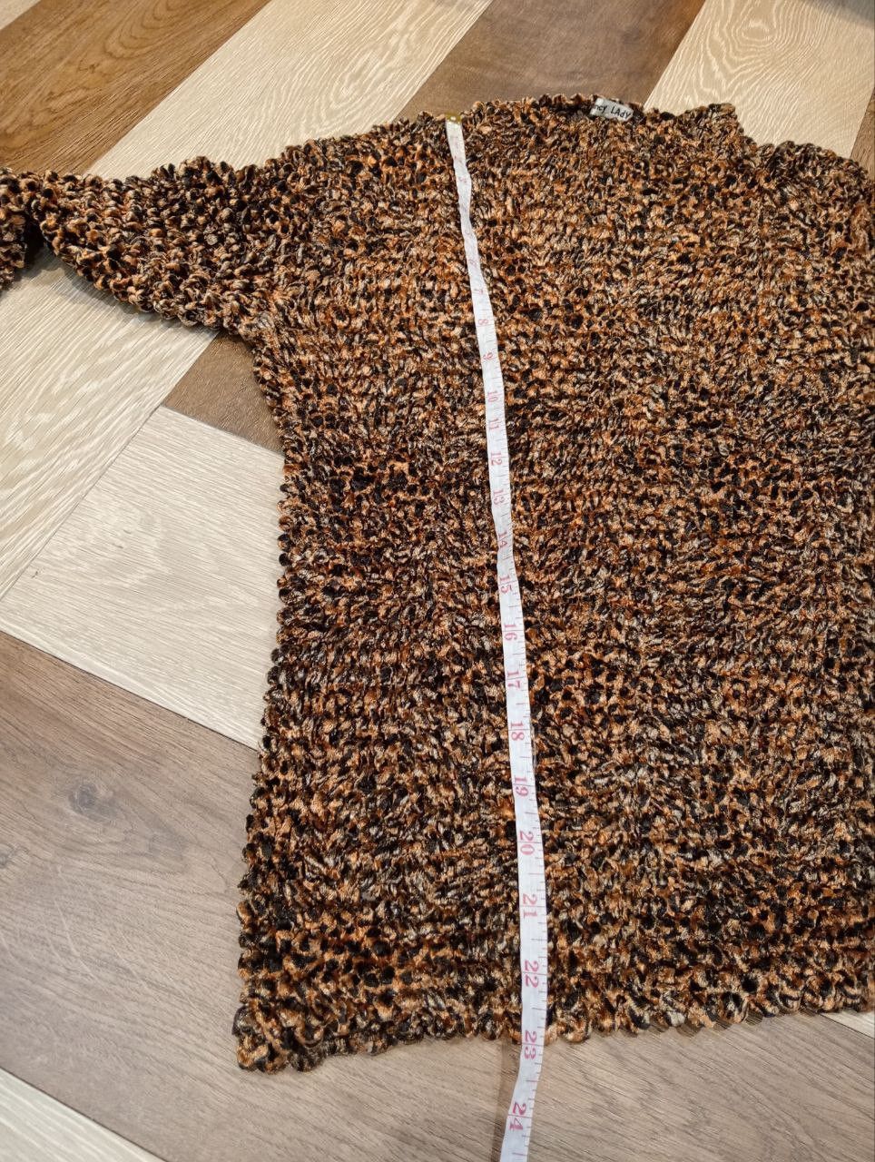 Japanese Brand FANCY LADY LEOPARD POPCORN PLEATED TOPS Size ONE SIZE - 9 Thumbnail