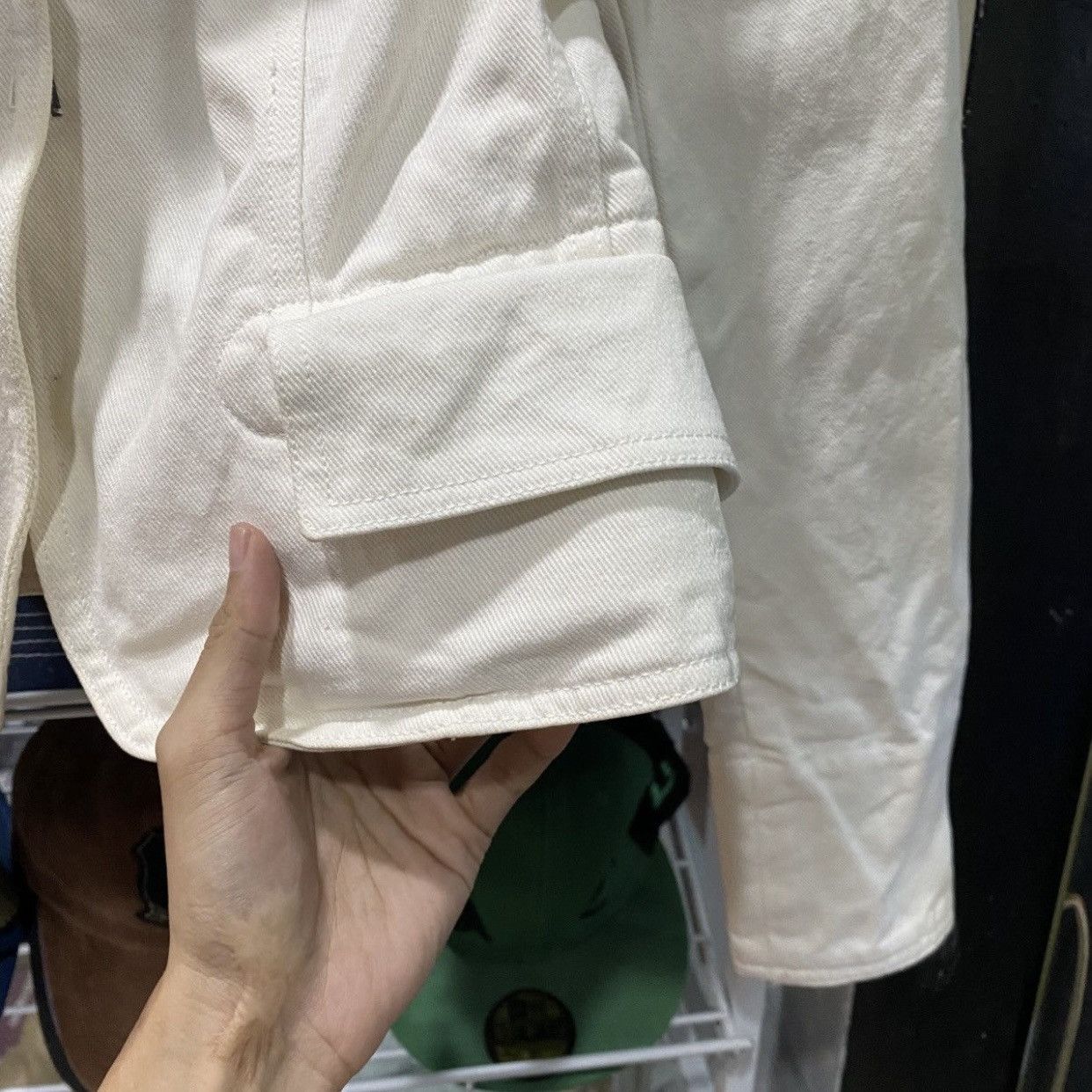 Gucci Archival Gucci White Cotton Denim Cropped Jacket IT 42 (M) Size M / US 6-8 / IT 42-44 - 9 Thumbnail