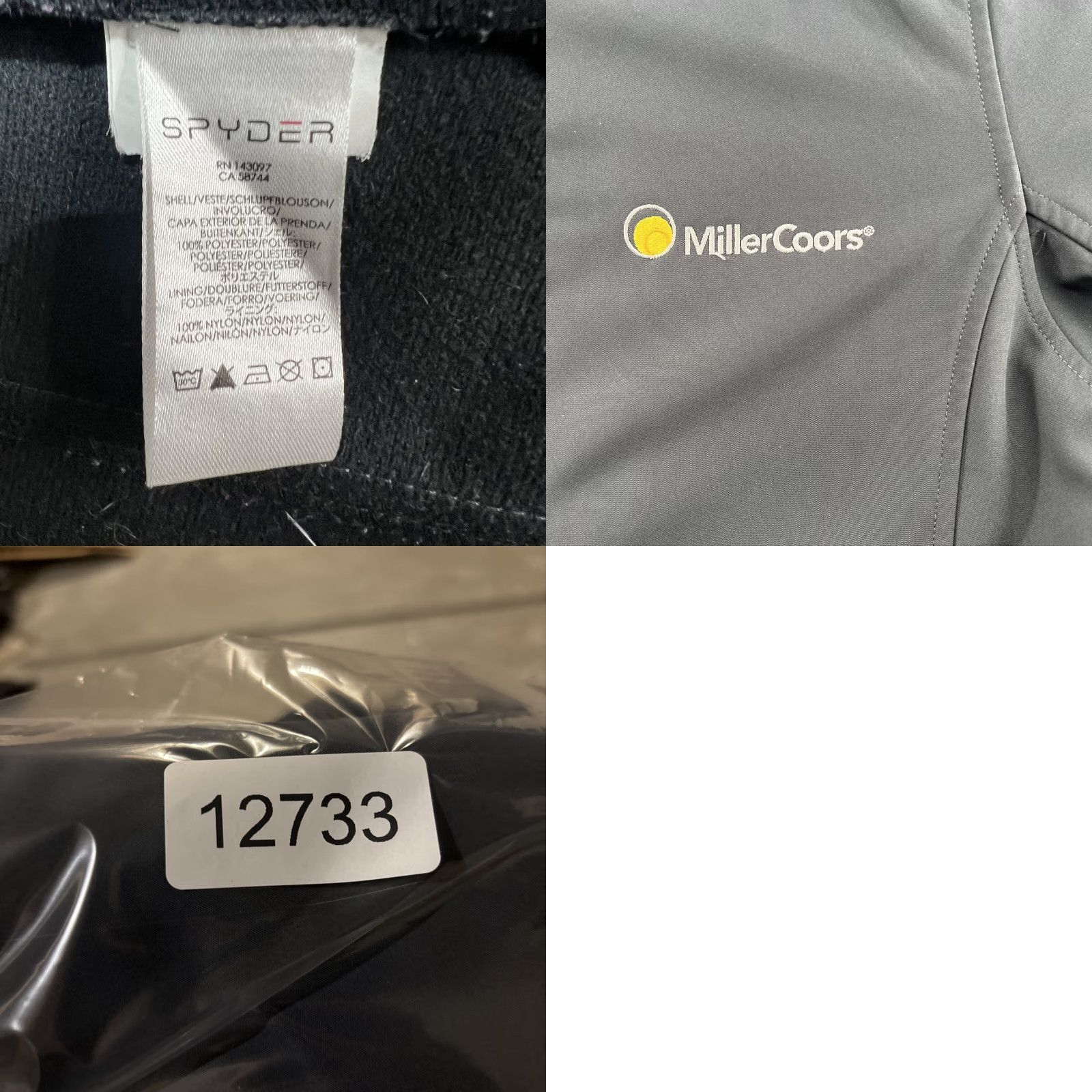 Spyder Spyder Womens Gray Softshell water resistant Full Zip Jacket Size 8 polyester Size M / US 6-8 / IT 42-44 - 8 Thumbnail
