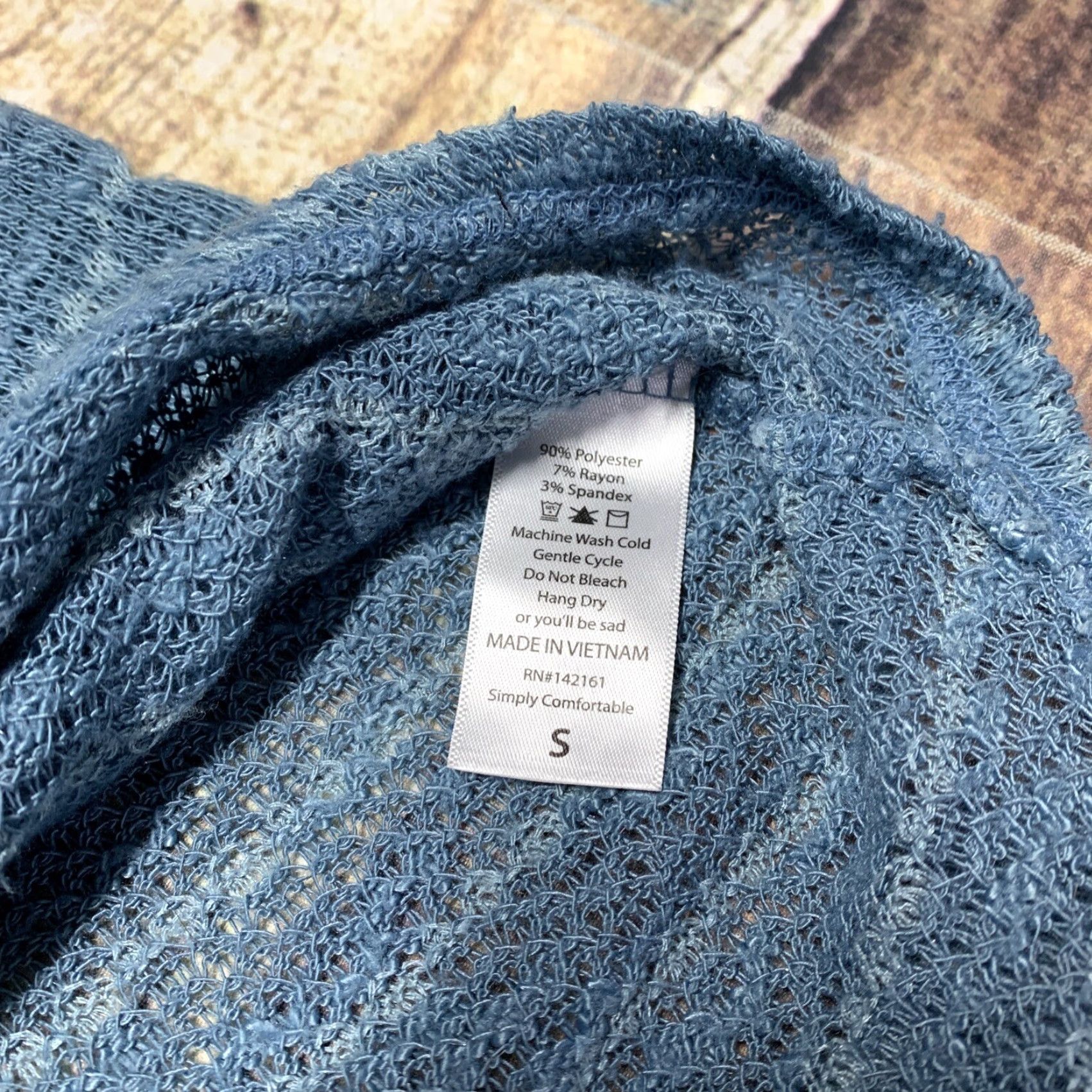 Vintage LULAROE Teal Shrug Open Cardigan Sweater 3/4 Sleeve Size Small Womens Size S / US 4 / IT 40 - 3 Thumbnail