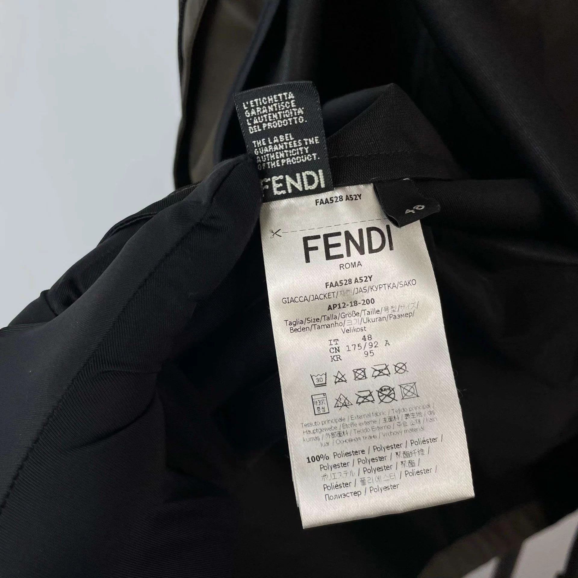 Fendi Fendi coated hooded jacket 48 emerald green A no accs Size US M / EU 48-50 / 2 - 5 Thumbnail
