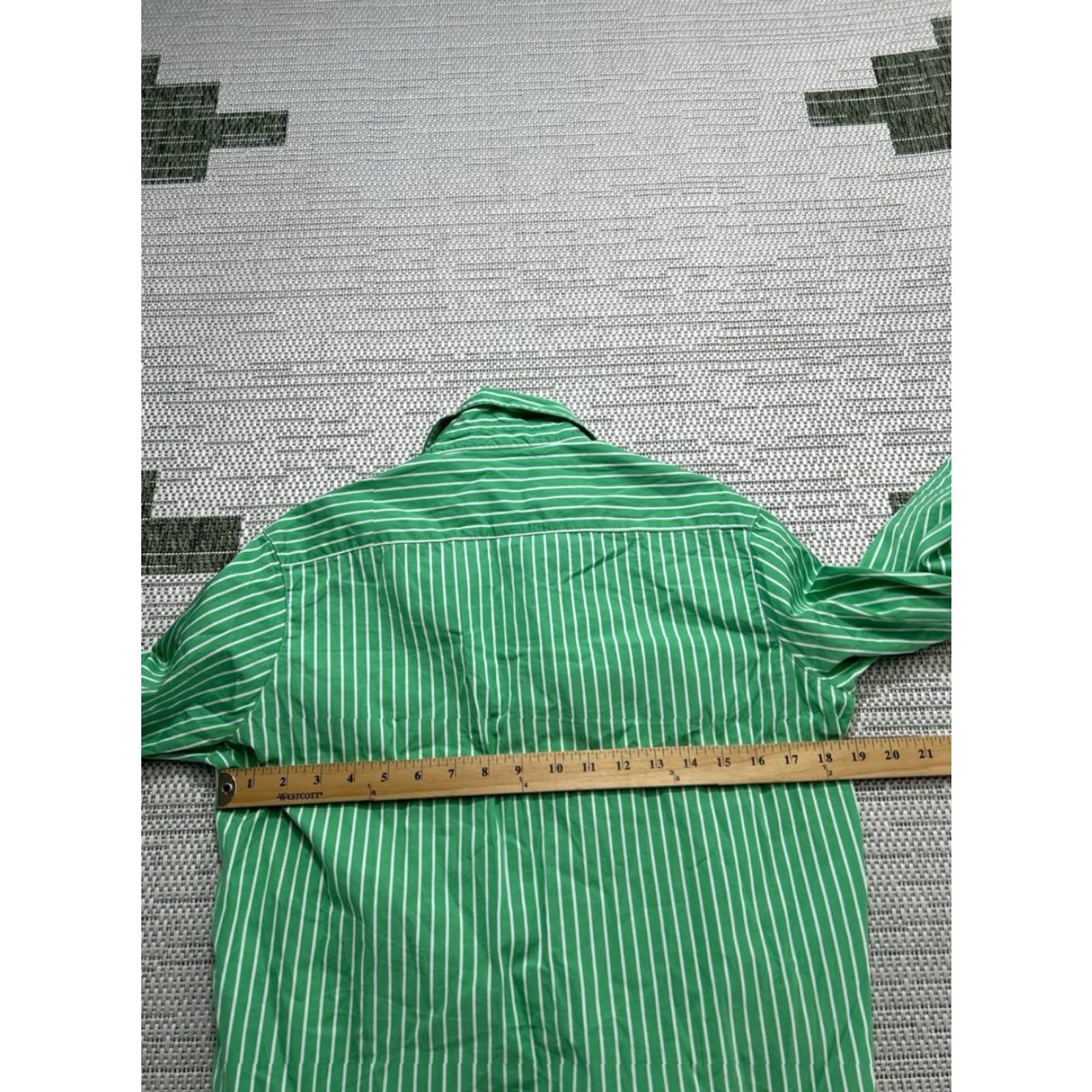 Frank & Eileen Frank & Eileen Shirt Womens XS Green White Cotton Blouse Size XXS / US 00 / IT 34 - 5 Thumbnail