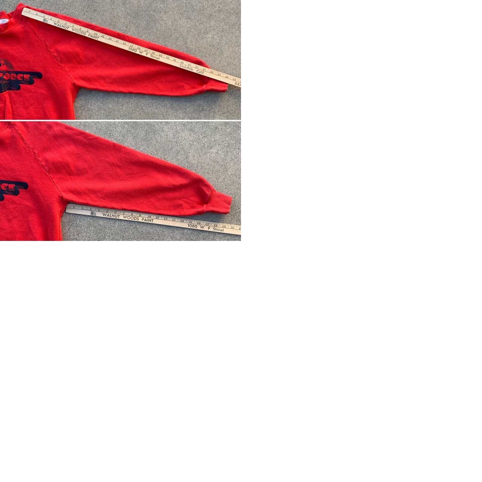 Vintage Belton Red Raglan Sweatshirt Men L Graphic Print Christian Heir Force Romans 8:17 Vintage 70s 80s USA Shirt Pullover Crew Neck Size US L / EU 52-54 / 3 - 9 Thumbnail