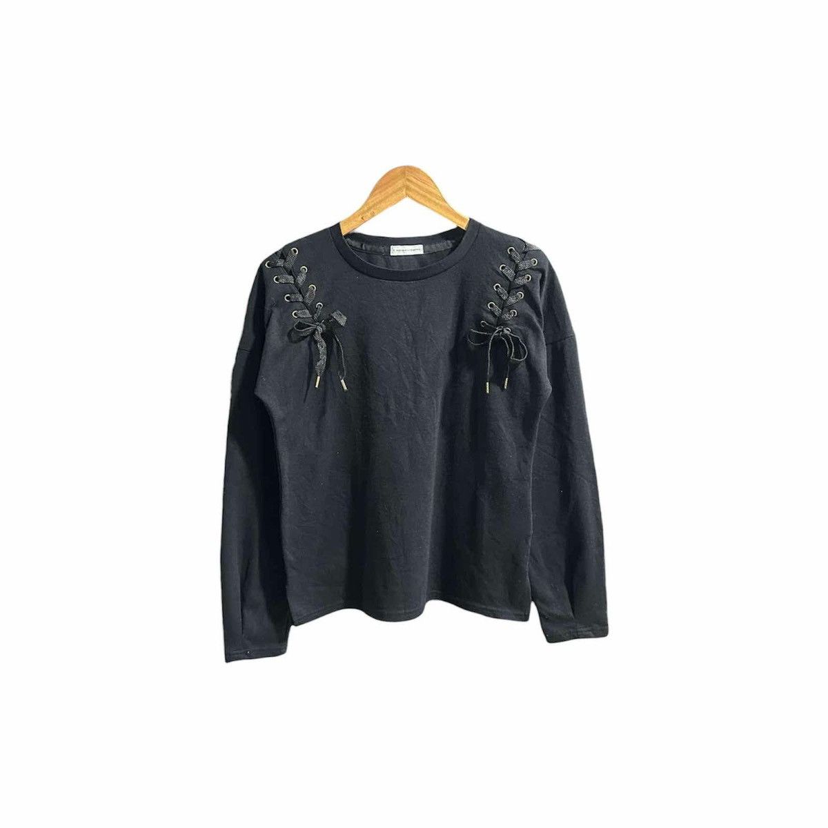 Hysteric Glamour × If Six Was Nine × Japanese Brand 🔥Sixk Y2K E Hyphen World Gallery Laces Up Bondage Ls Shirt Size US S / EU 44-46 / 1 - 2 Thumbnail