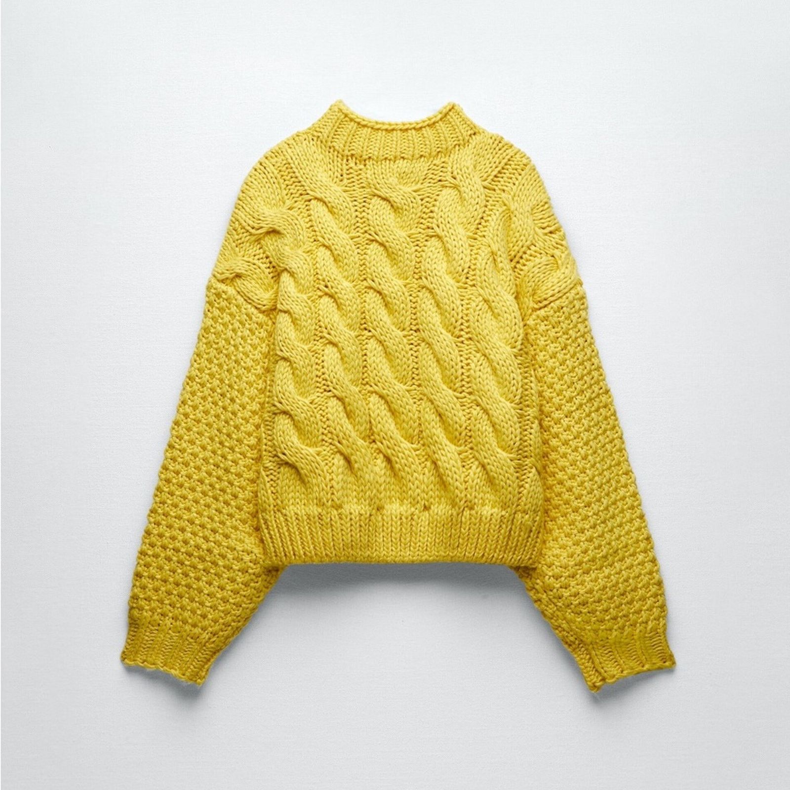 Zara ZARA BLOGGER FAVORITE CABLE KNIT SWEATER Size S / US 4 / IT 40 - 12 Thumbnail