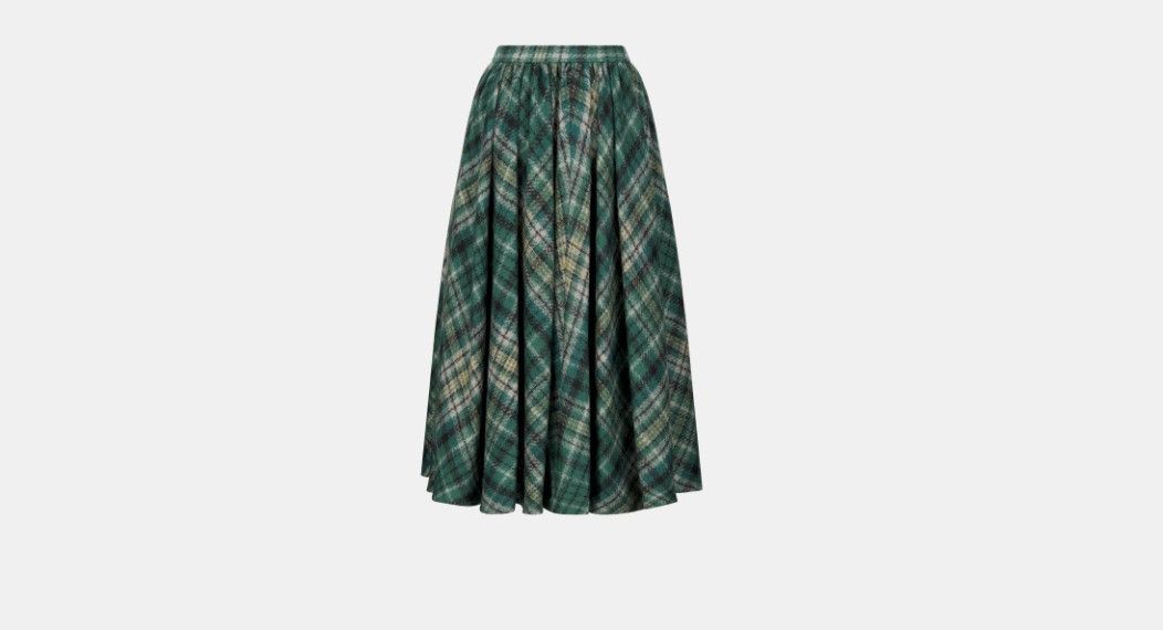 Dior o1w1db10225 Mohair Skirt in Multicolor Size 28" / US 6 / IT 42 - 2 Thumbnail