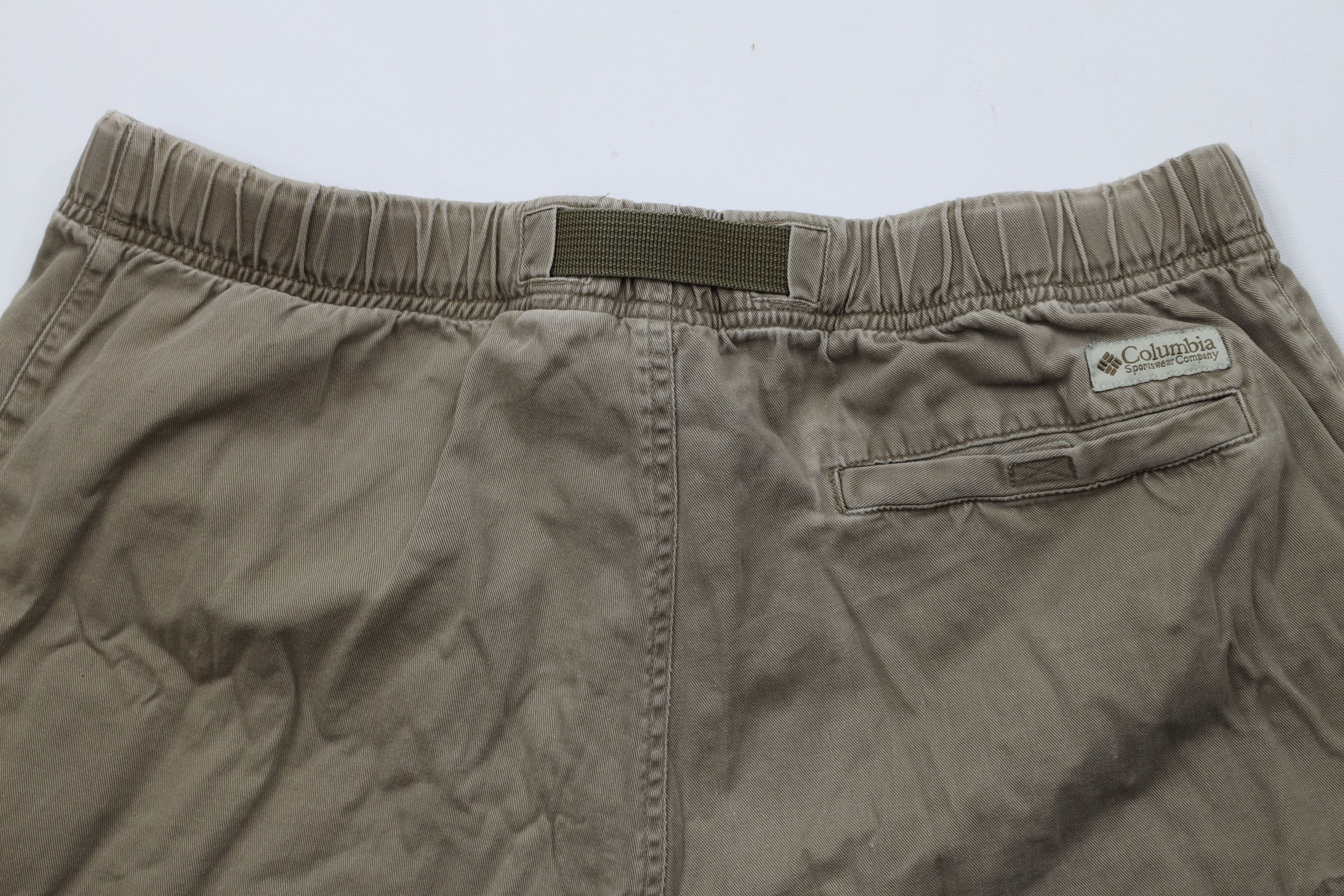 Columbia × Vintage Vintage 90s Y2K Columbia Above Knee Belted Cargo Shorts Size US 34 / EU 50 - 10 Thumbnail