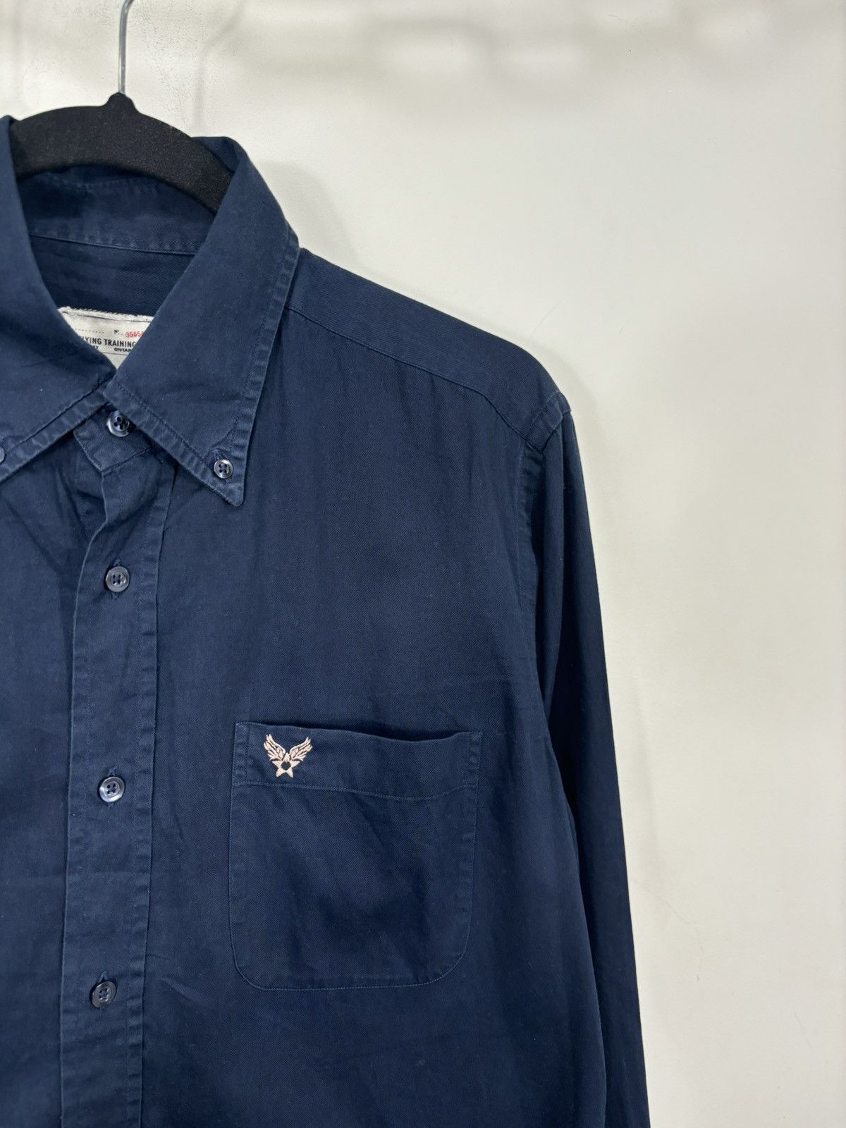 Avirex Vintage Avirex Men’s Navy Blue Military Long Sleeve Shirt Size US M / EU 48-50 / 2 - 3 Thumbnail