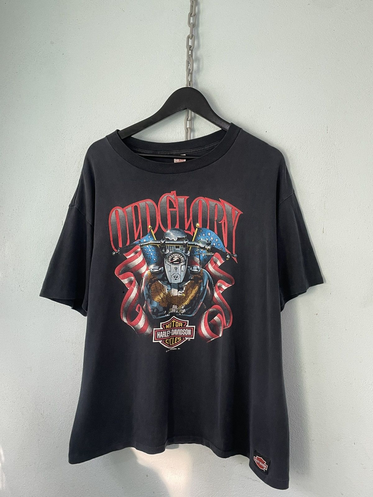 Harley Davidson 1990 Vintage Harley Davidson Tee Size US XL / EU 56 / 4 - 1 Thumbnail