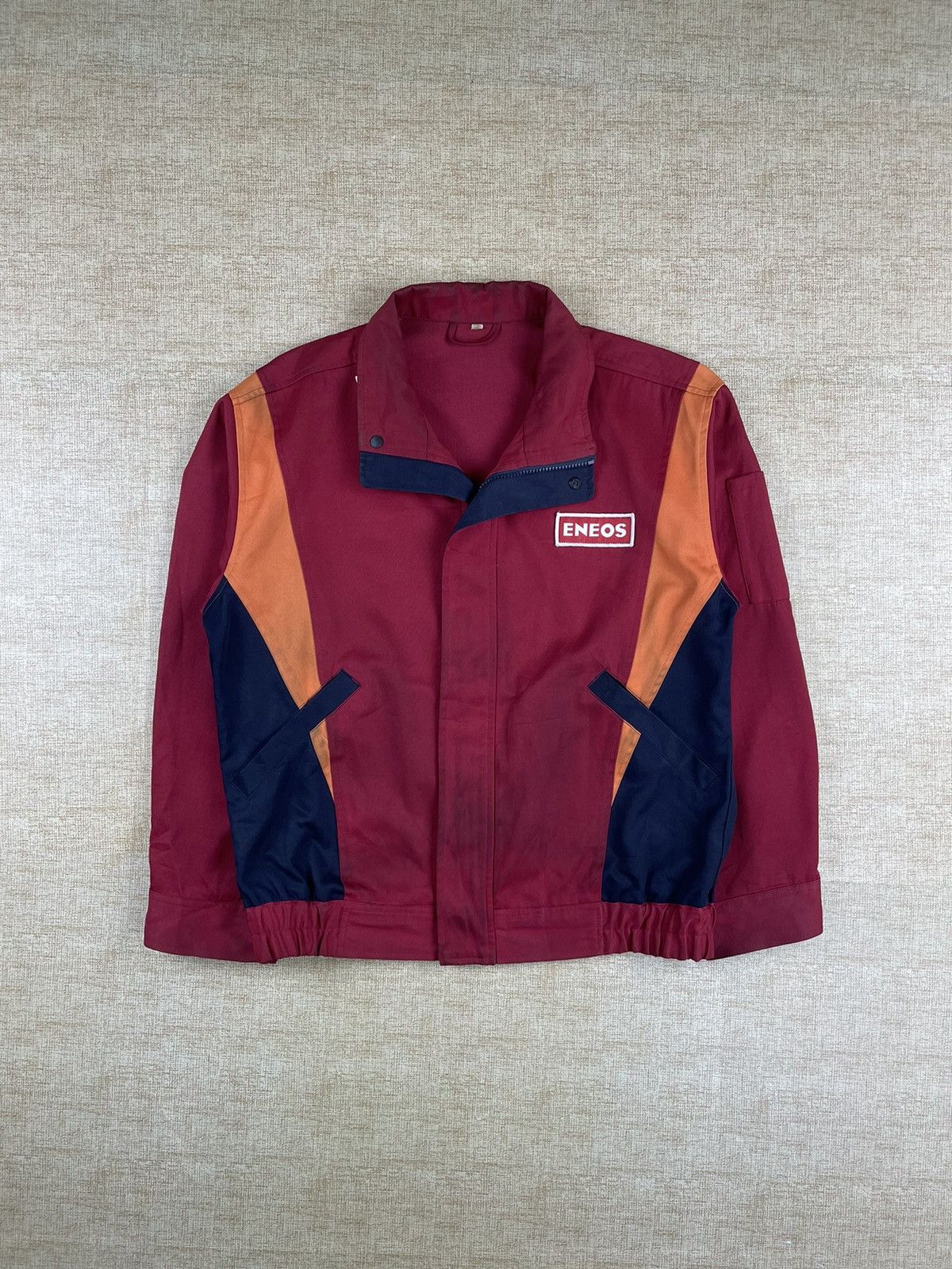 Japanese Brand × Vintage VTG ENEOS SPELLOUT X INITIAL-D RED JACKET STREET FASHION Size US L / EU 52-54 / 3 - 2 Thumbnail