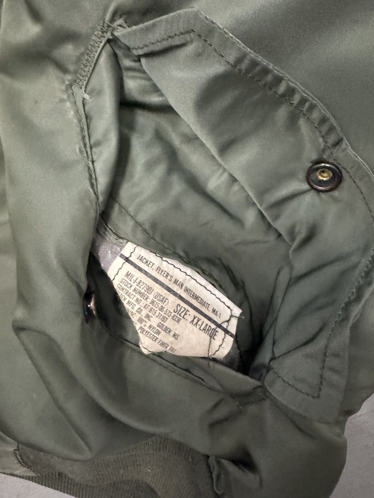 Alpha Industries 70s MA-1 Military Issue Flight Bomber 2X Jacket Size US XXL / EU 58 / 5 - 4 Thumbnail