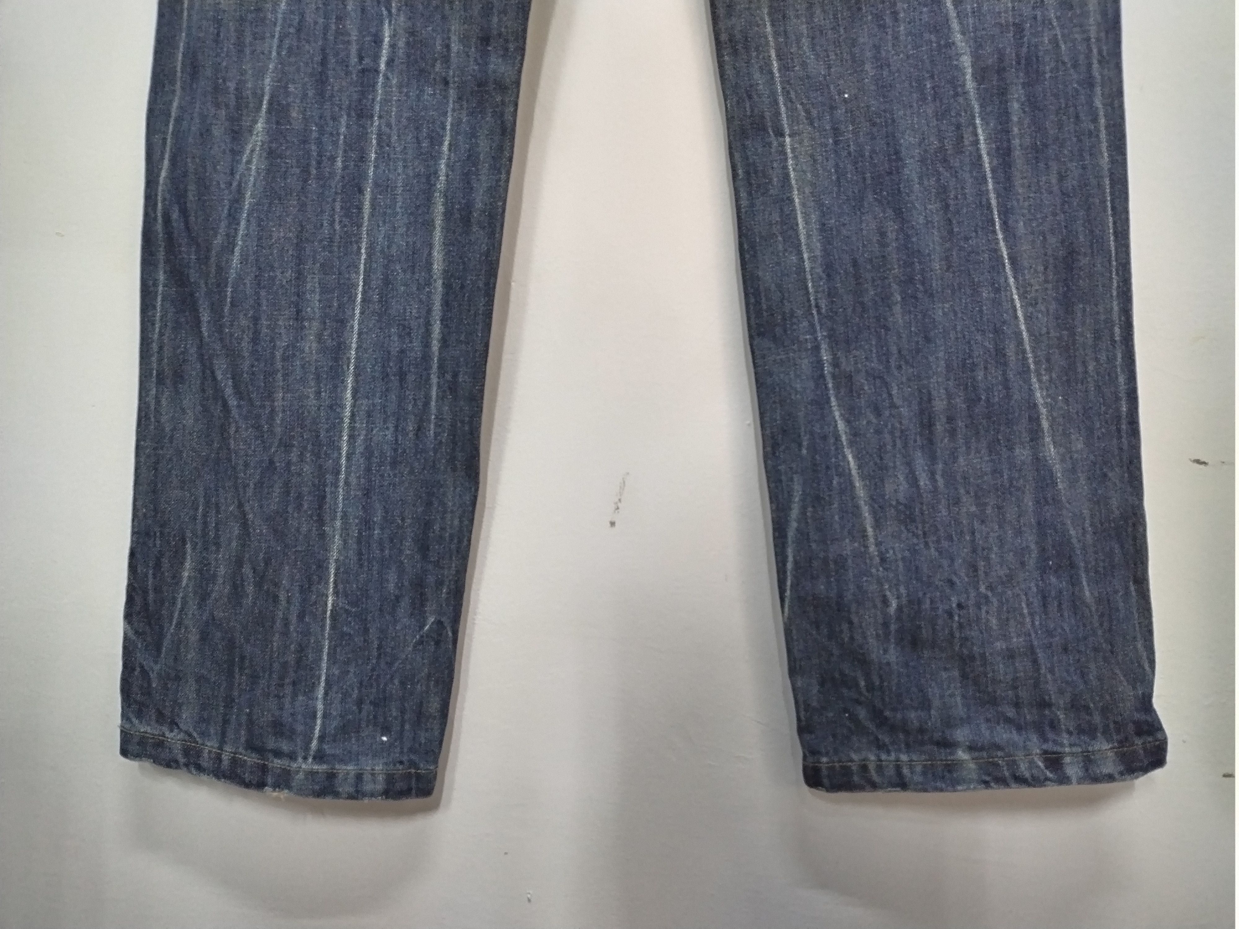 Le Grande Bleu (L.G.B.) 💥Distressed Dieboolu old street chrome hearts design Jeans Size US 32 / EU 48 - 13 Thumbnail