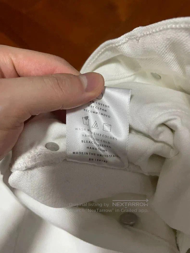 Fear of God Fear of God White Maxfield Denim Jeans. Size US 32 / EU 48 - 5 Thumbnail