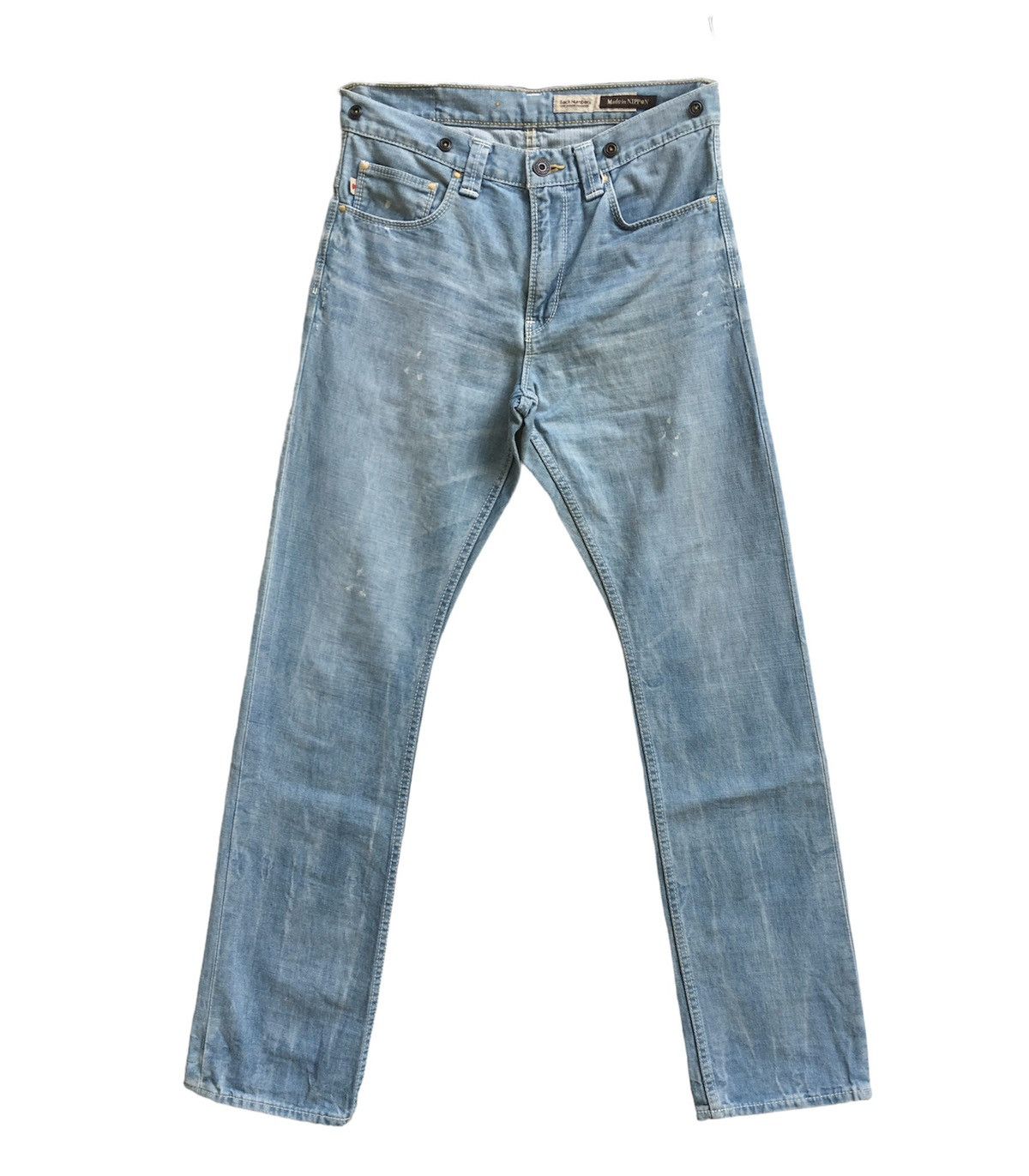 Japanese Brand × Vintage Vintage Back Number Paint Splash Jeans Size US 31 - 1 Thumbnail