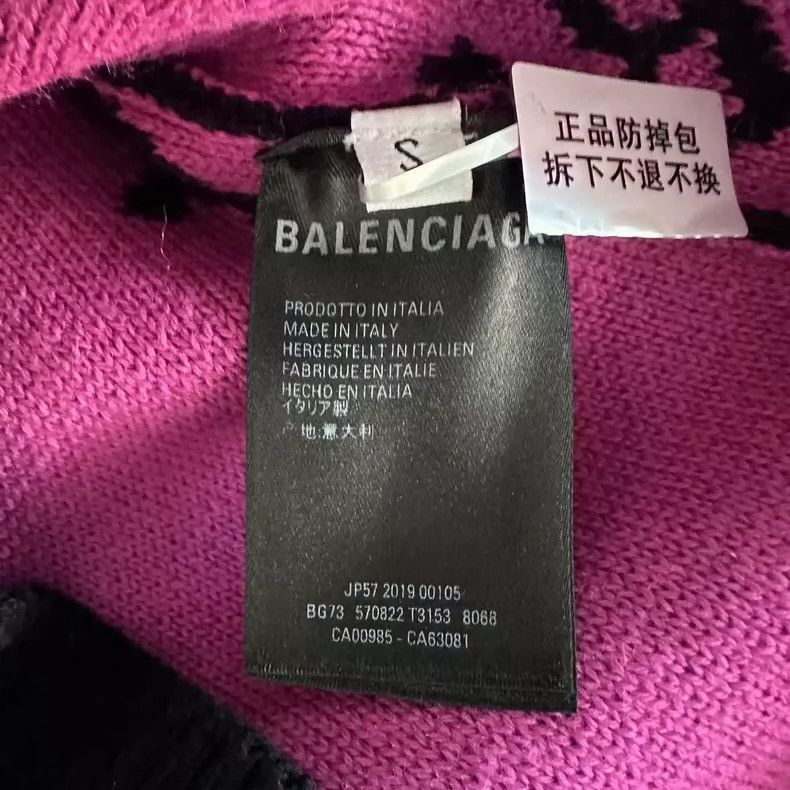Balenciaga Balenciaga Black Pink Bullet Curtain Sweater-2506 Size US S / EU 44-46 / 1 - 4 Thumbnail