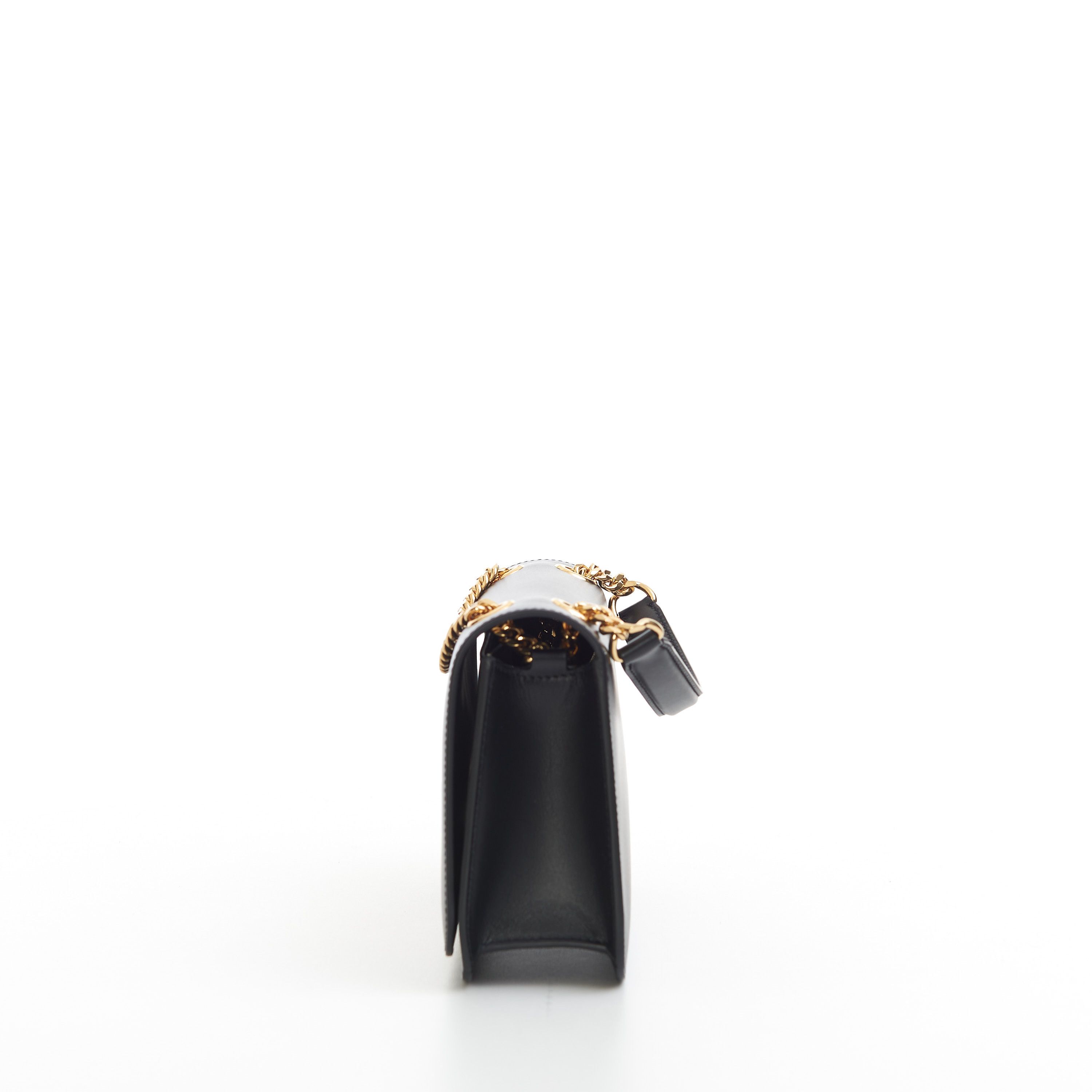 Celine Medium Bag Triomphe Frame In Black Shiny Calfskin Size ONE SIZE - 15 Thumbnail