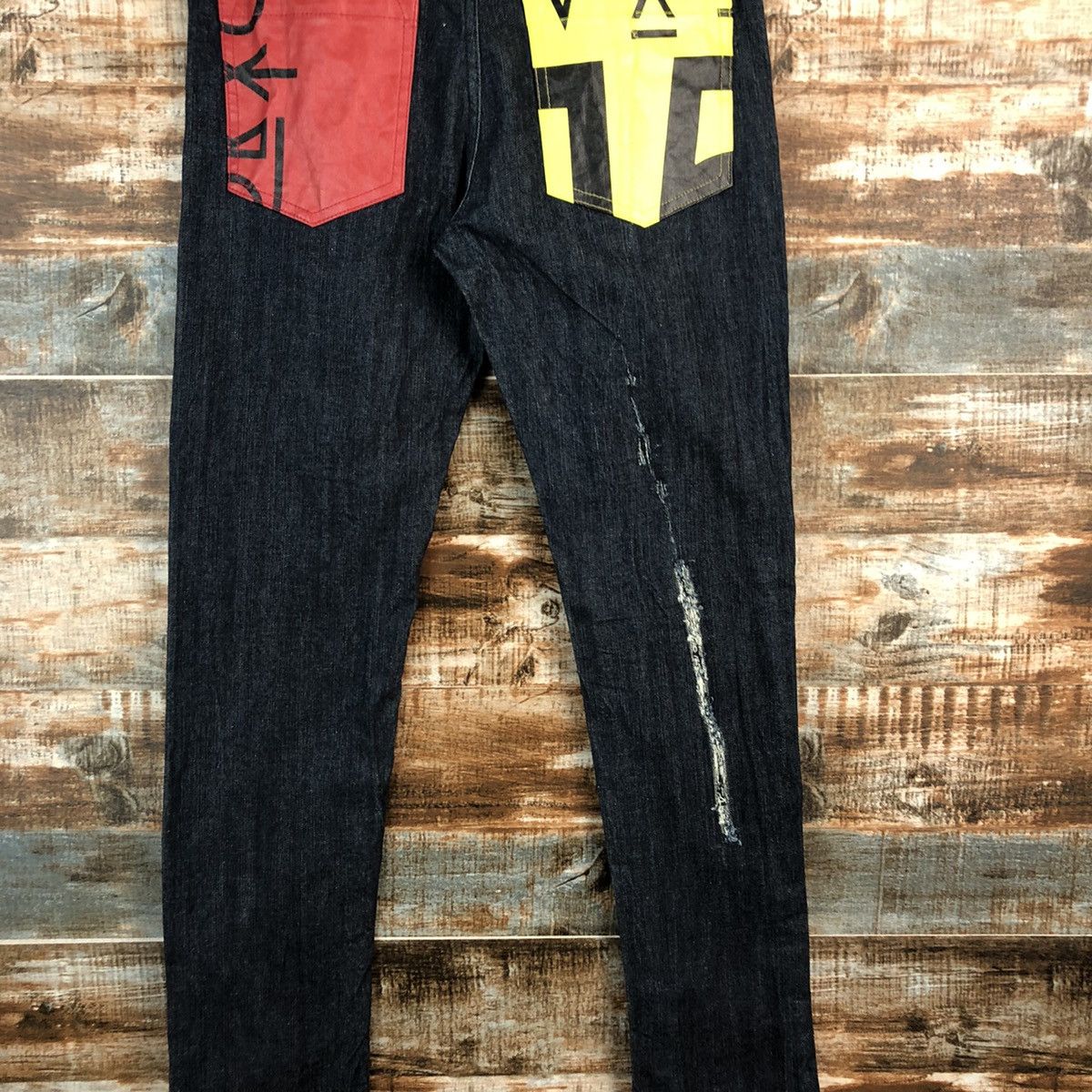 Andrea Pompilio Onitsuka Tiger x Andrea Pompilio Distressed Denim Pant #2446 Size US 29 - 5 Thumbnail