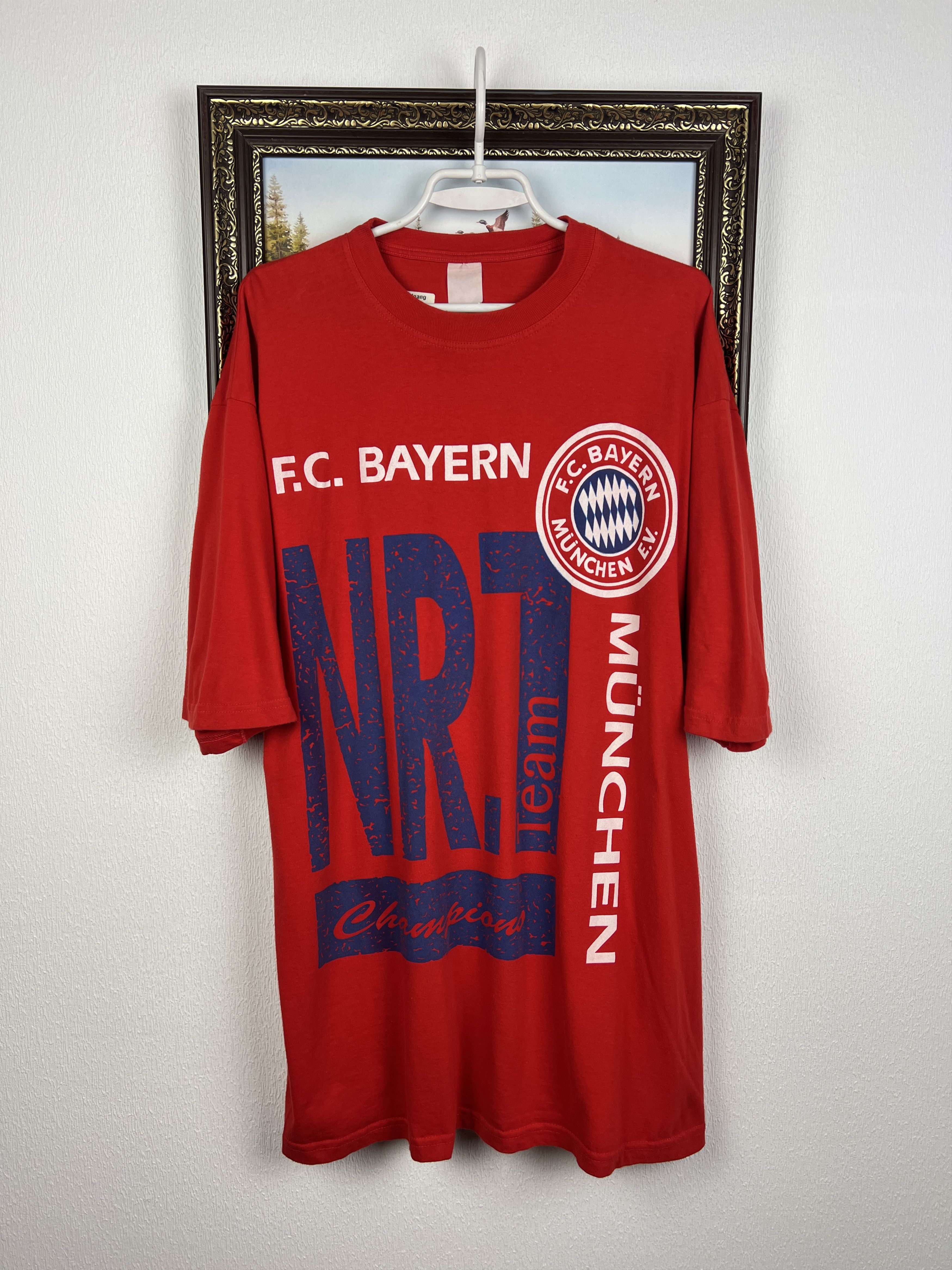 Adidas Bayern Munich Football Shirt Champions Print Soccer Jersey Size US XXL / EU 58 / 5 - 1 Thumbnail