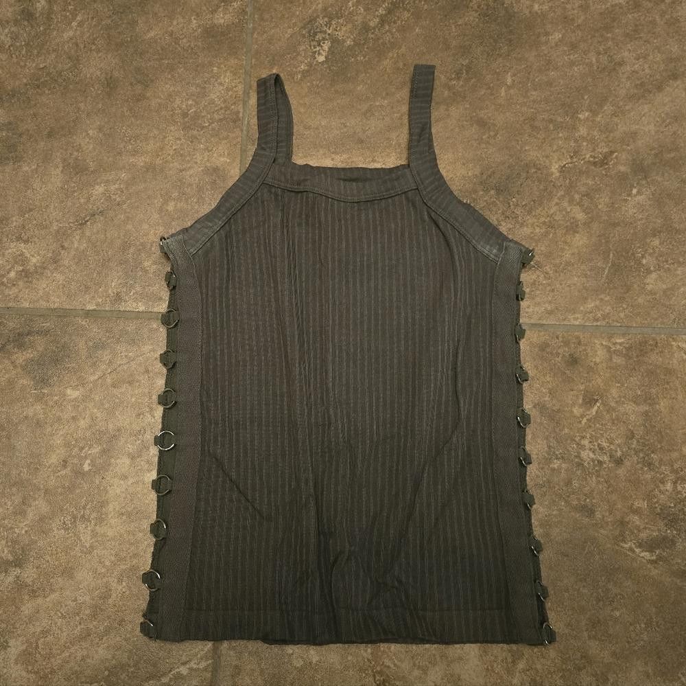 Designer Dark Olive Side Detailed SC Tank Size ONE SIZE - 1 Thumbnail