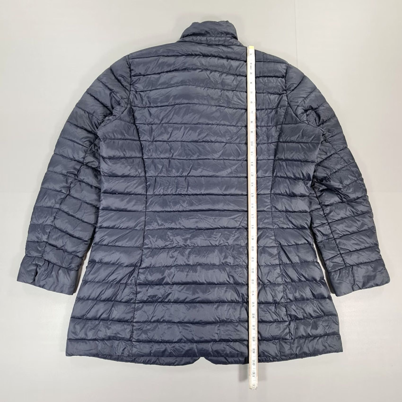 Vintage Conbipel Womens Jacket XL Navy Blue Premium Down Vera Pluma Light Snap Size XL / US 12-14 / IT 48-50 - 7 Thumbnail