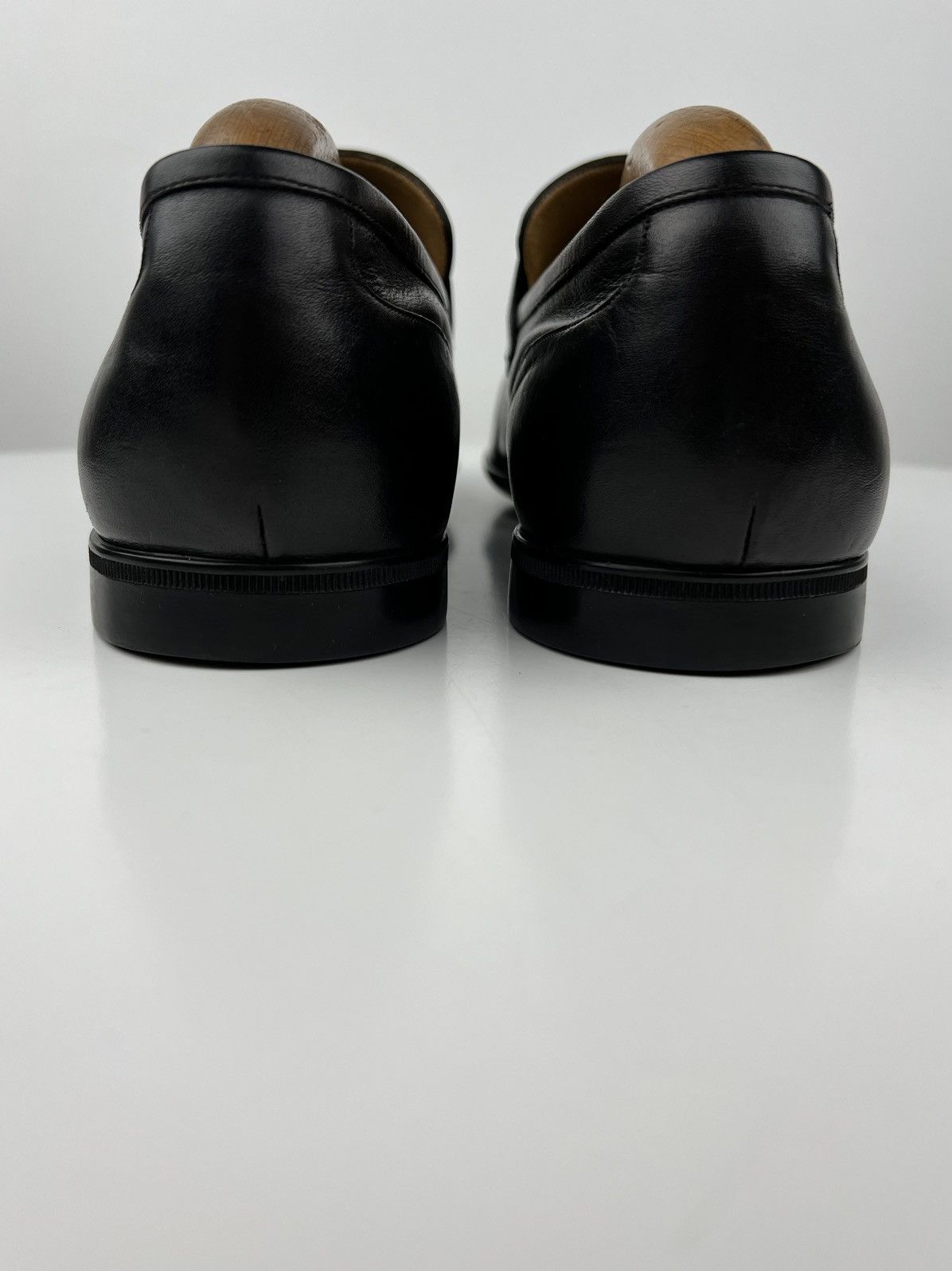 Gucci GUCCI Loafers Leather Slip Ons Shoes Web Stripe Black Men’s Size US 9 / EU 42 - 16 Thumbnail