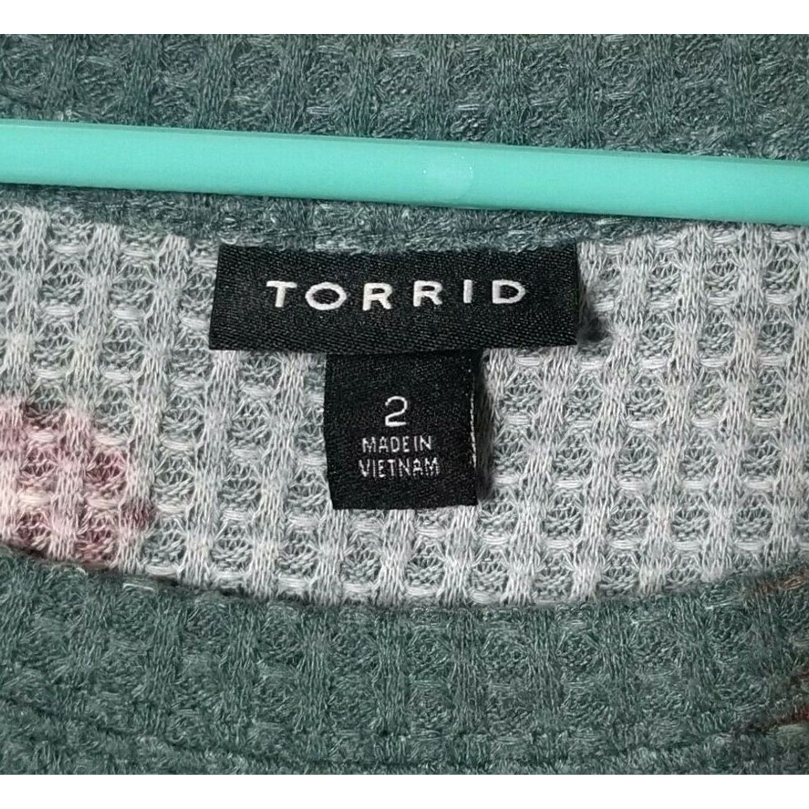 Torrid Torrid T-Shirt Floral Pine Green Short Sleeve Womens Size 2X Plus Shirt Size XXL / US 16-18 / IT 52-54 - 4 Thumbnail