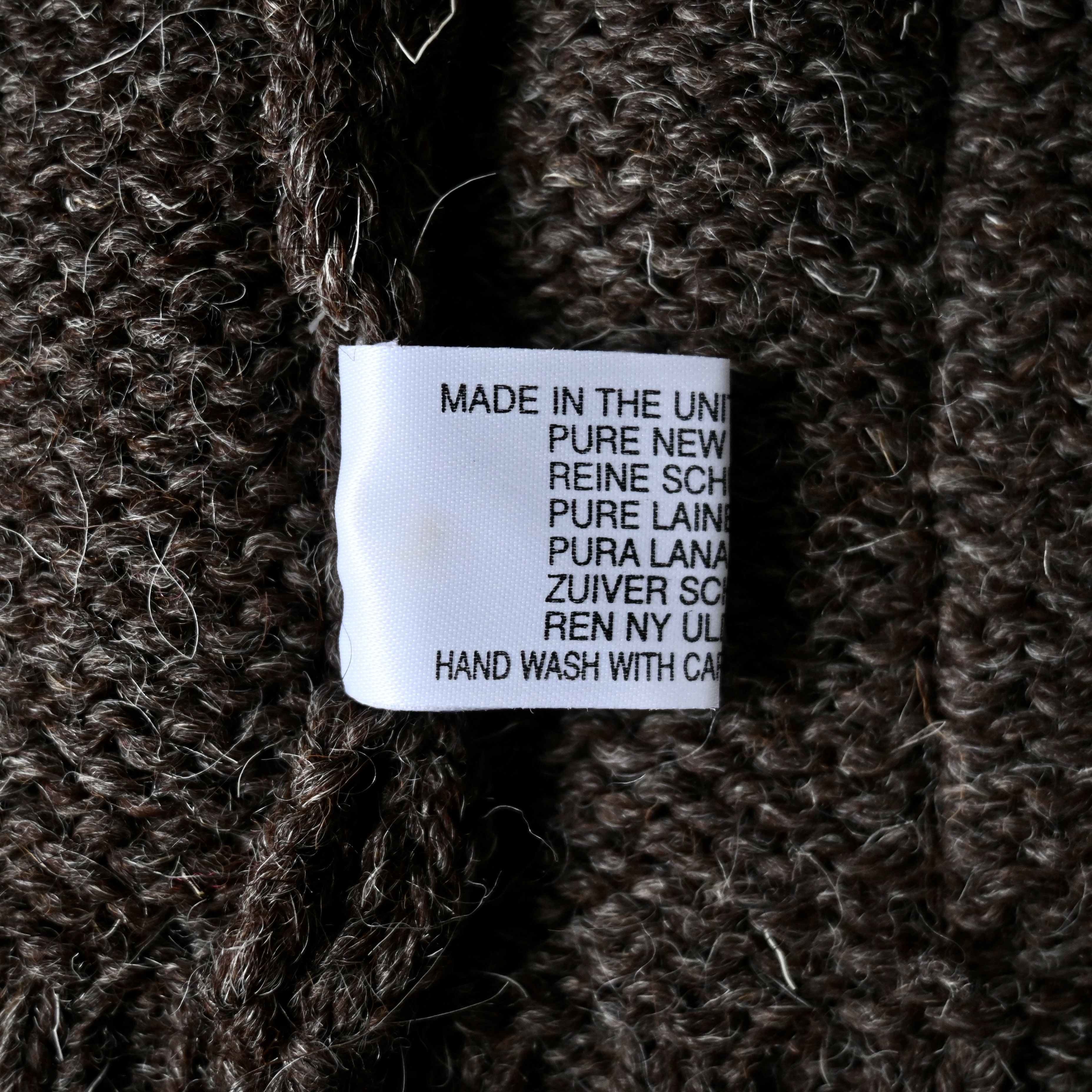 Vintage VTG 1990s Stuart Austin heavy wool knit hoodie, made in UK Size US M / EU 48-50 / 2 - 14 Thumbnail