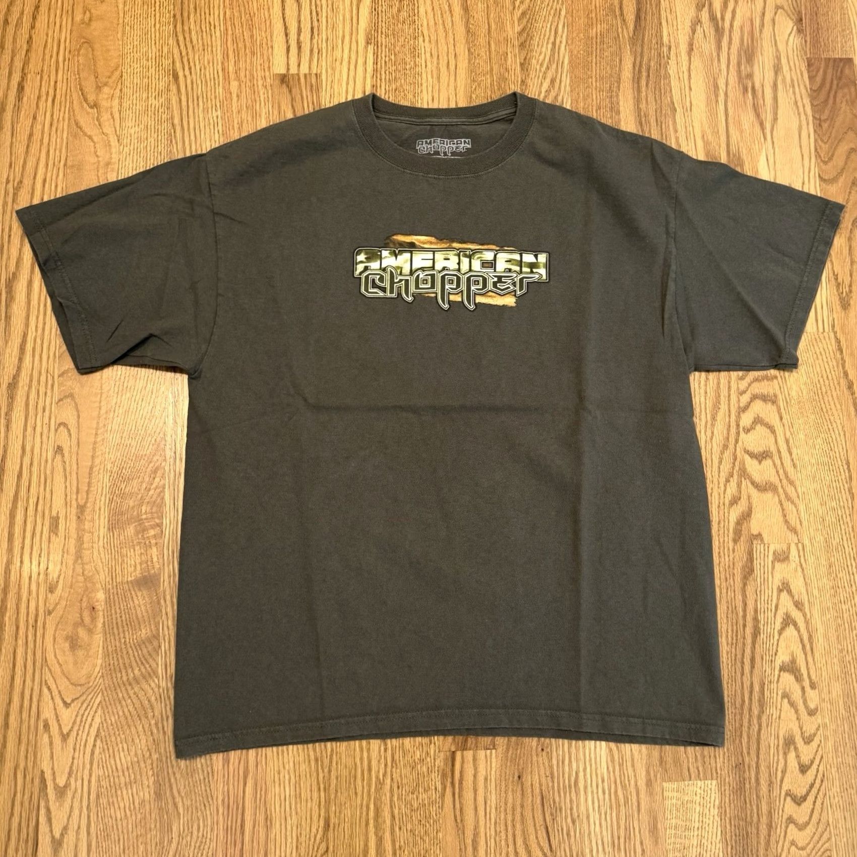 Vintage VINTAGE American Chopper T Shirt Men’s L Green 90s Biker Motorcycle USA Crew Neck Long Sleeve Cotton Logo قابل Size US L / EU 52-54 / 3 - 3 Thumbnail