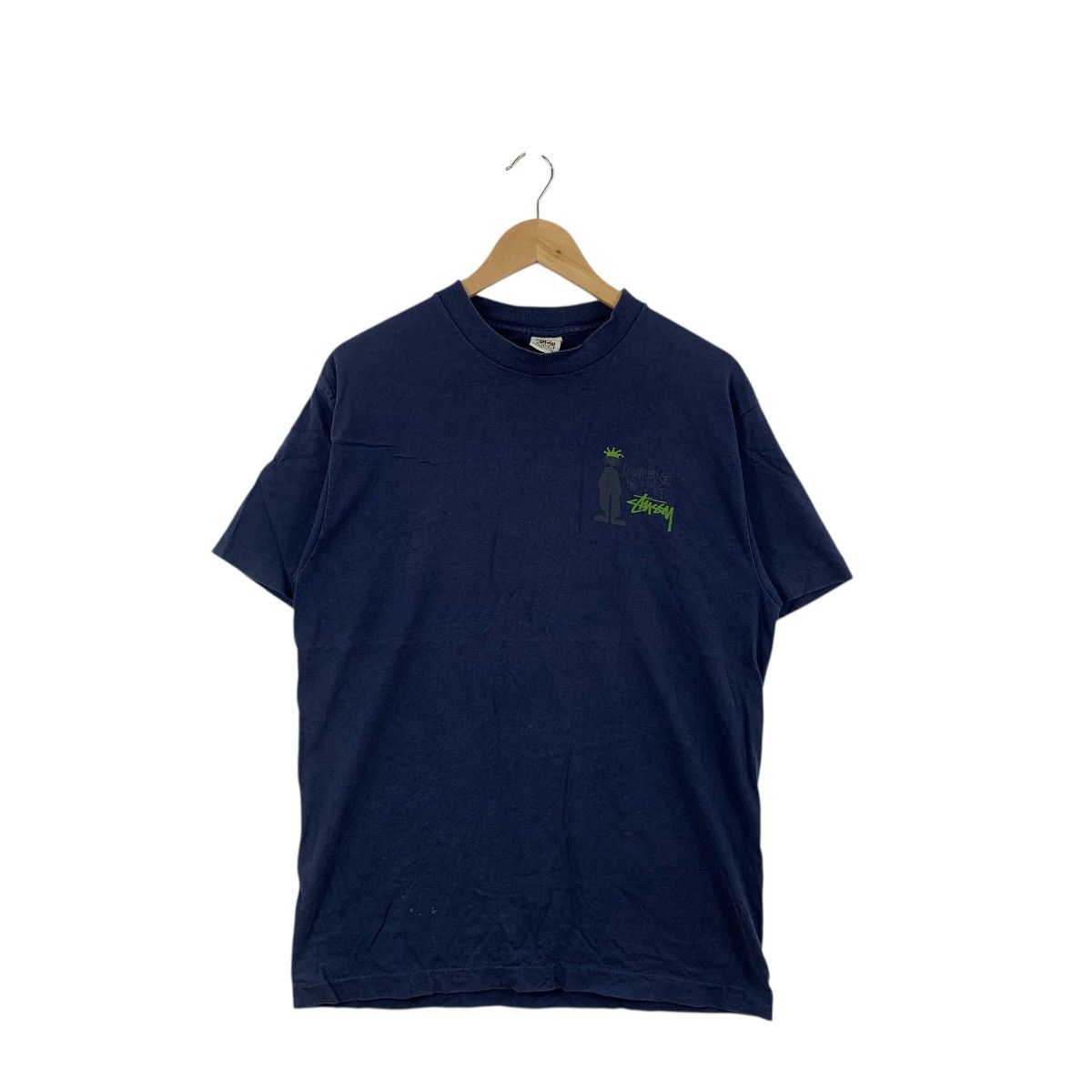 Stussy Vintage 90s STUSSY KNOWLEDGE IS KING Skateboard Tee Shirt Size US L / EU 52-54 / 3 - 2 Thumbnail