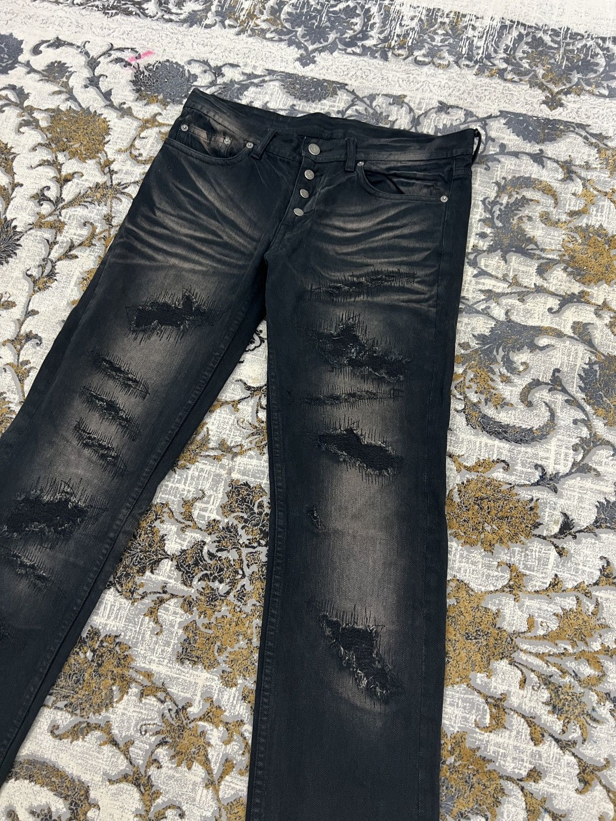 Tornado Mart TORNADO MART JAPANESE BRAND DISTRESSED DENIM Size US 33 - 5 Thumbnail