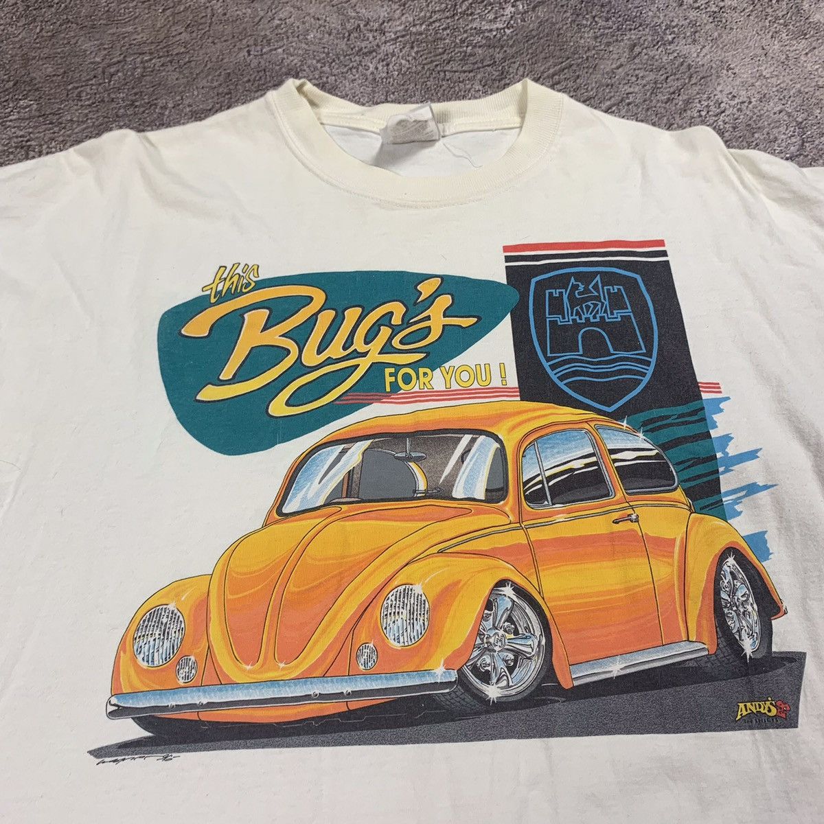 Vintage Vintage 90s Y2K Graphic Tee Hot Rod Car Print Streetwear XL Size US XL / EU 56 / 4 - 4 Thumbnail