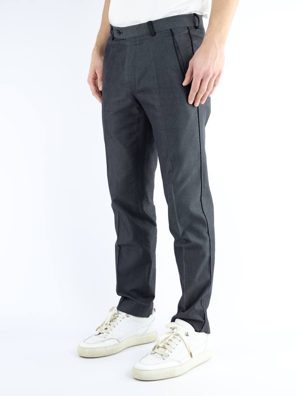 Hugo Boss HUGO BOSS Trouser pants in cotton and ramie Size US 32 / EU 48 - 2 Thumbnail