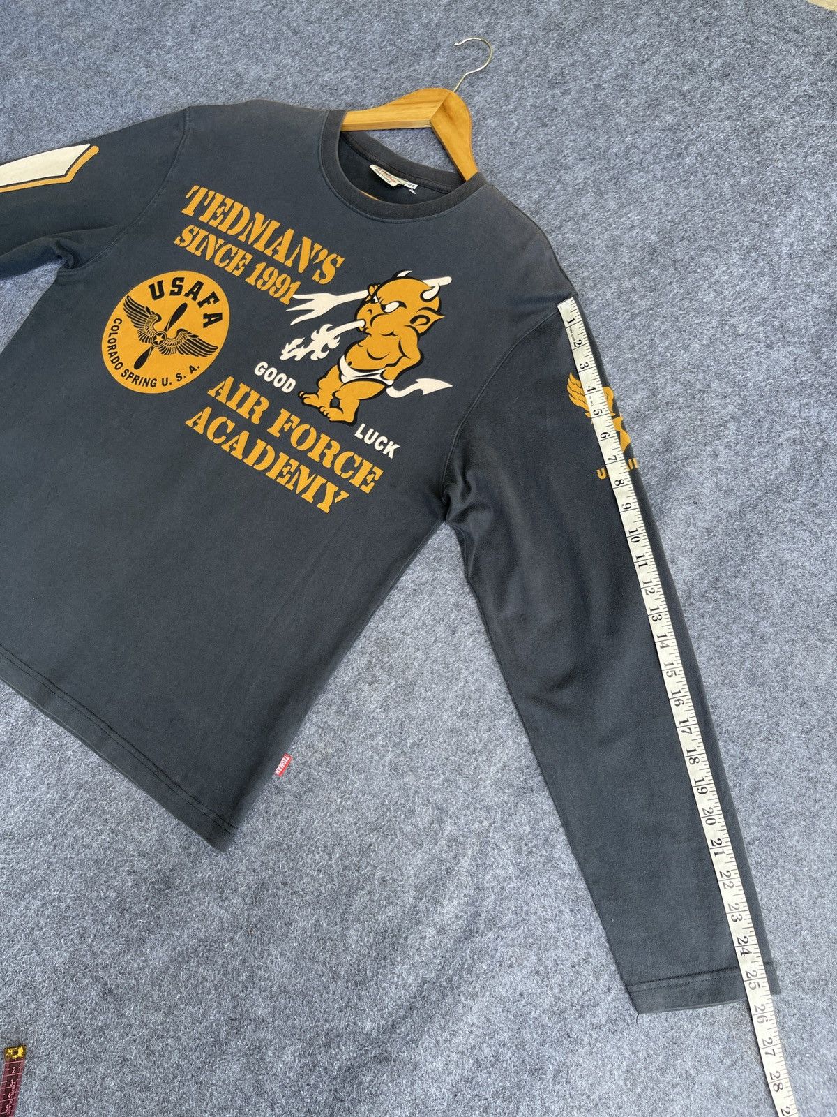 Japanese Brand Rare🔥Tedman Air Force Long Sleve T Shirt Size US L / EU 52-54 / 3 - 17 Thumbnail