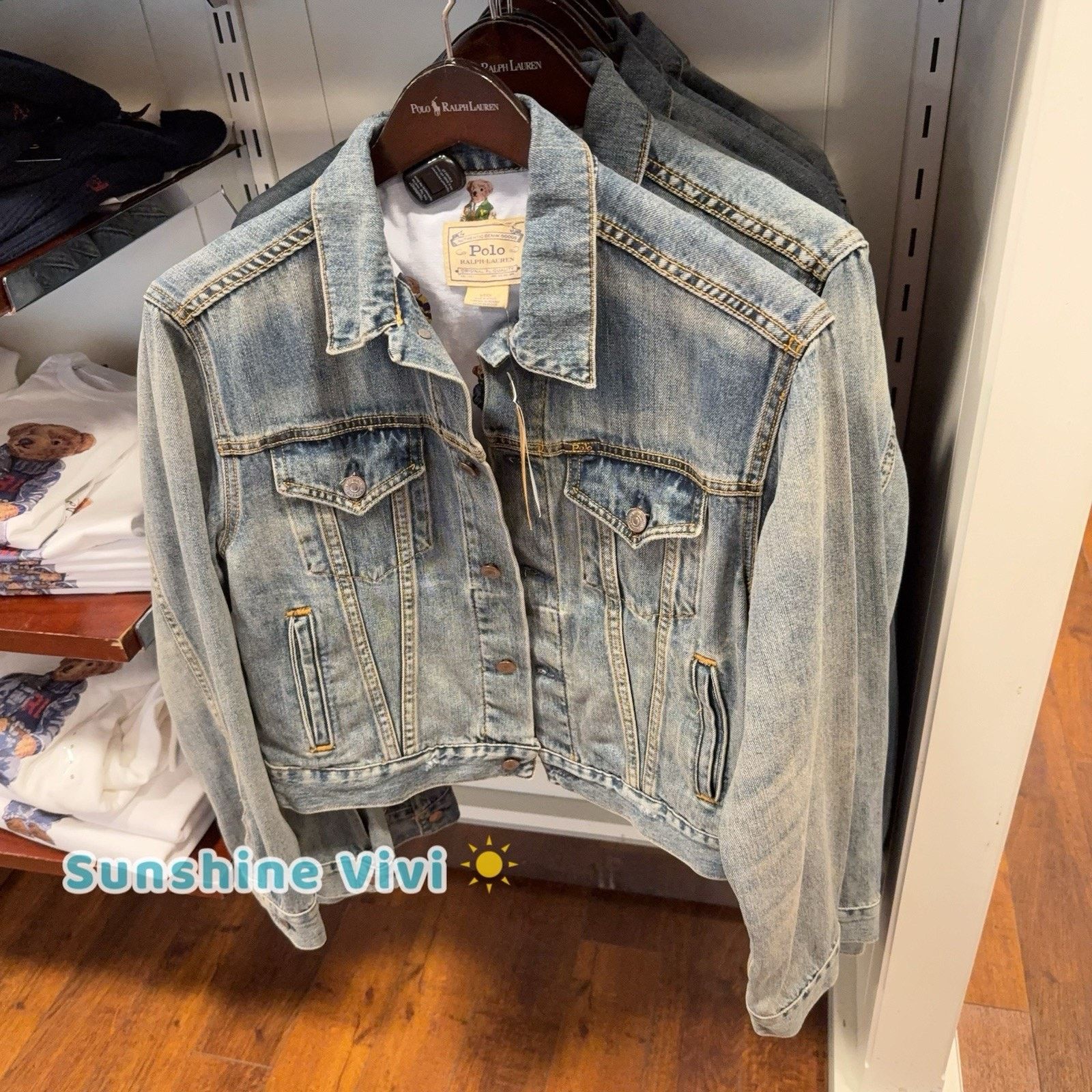 Ralph Lauren NWT POLO RALPH LAUREN Women's Polo Bear Denim Jean Jacket Size S / US 4 / IT 40 - 3 Thumbnail