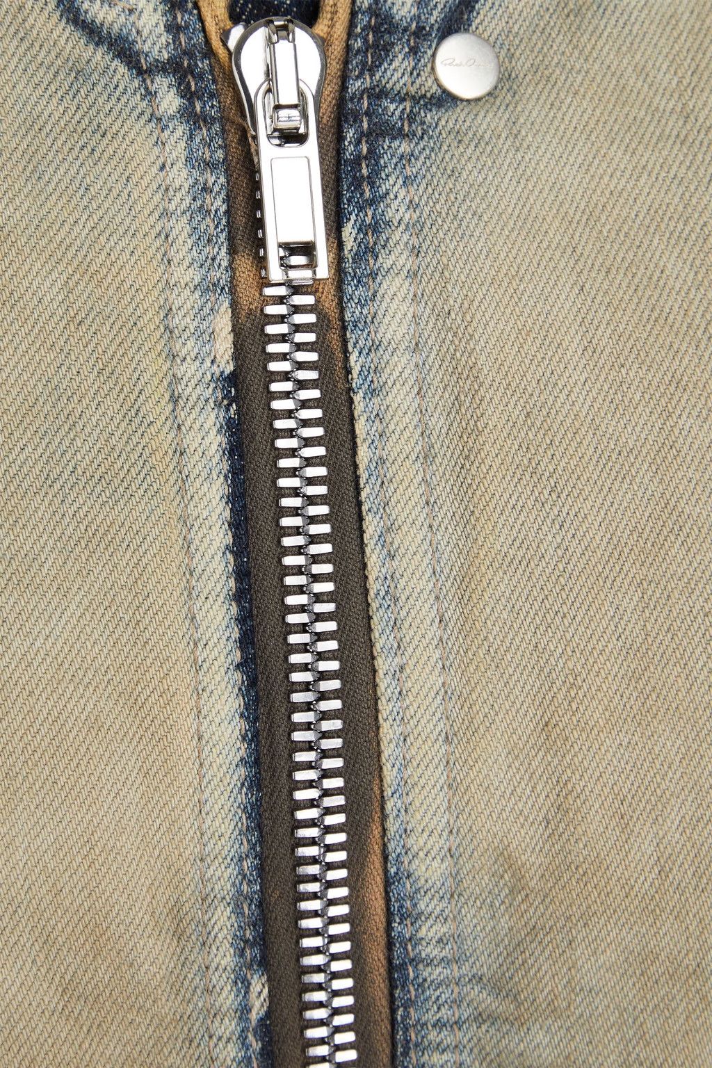 Rick Owens o1y0126 Denim Jacket in Sage Green Size XS / US 0-2 / IT 36-38 - 3 Thumbnail