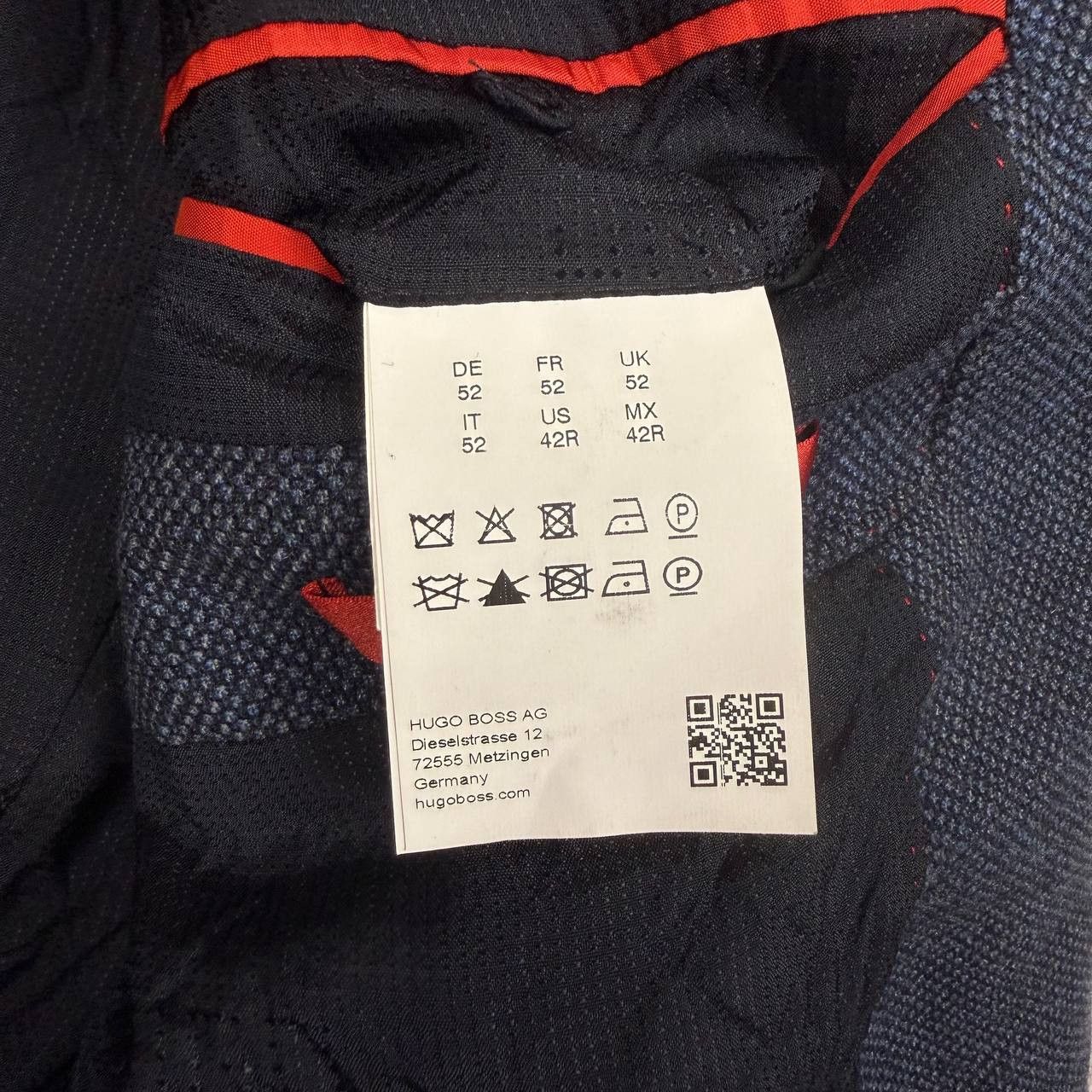 Hugo Boss Hugo Boss Blue Textured Blazer Size 52 Size 52S - 7 Thumbnail