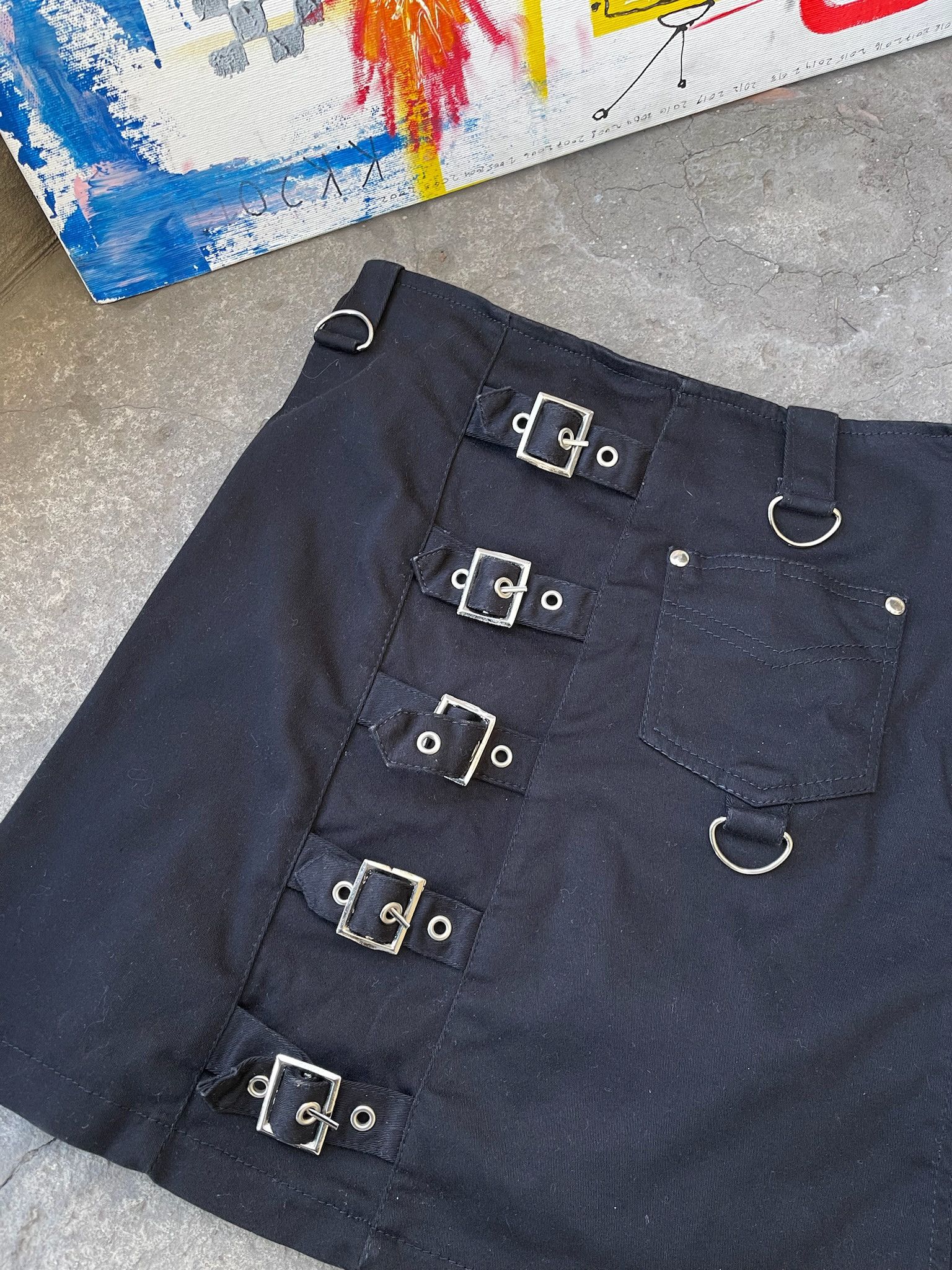 20471120 × Beauty Beast × Seditionaries Vintage steam-punk cyber-gothicana emp bondage kilt skirt Size 30" / US 8 / IT 44 - 6 Thumbnail