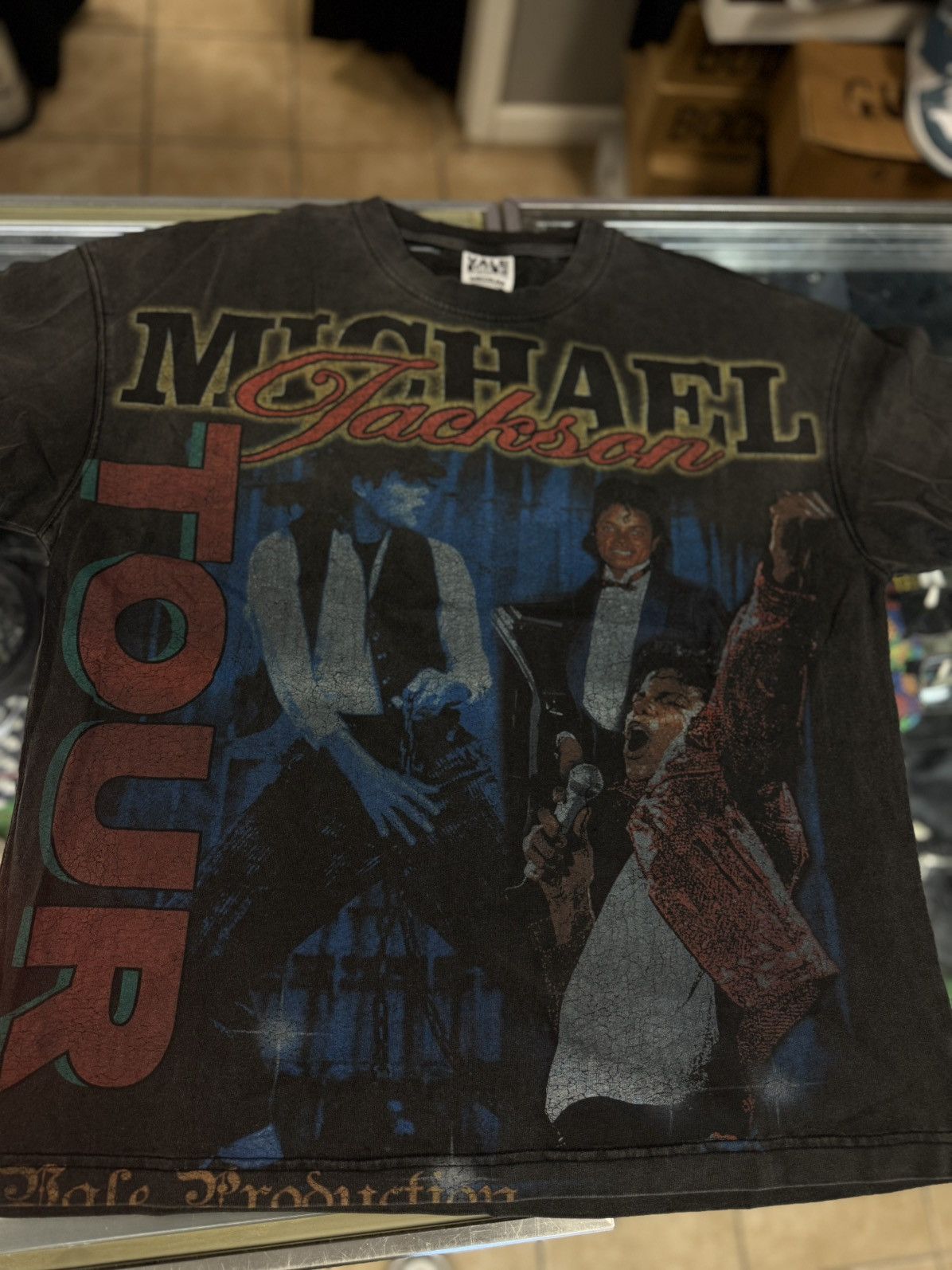 Vale Vale Valley Black Michael Jackson Tee Shirt Size M (NEW) Size US M / EU 48-50 / 2 - 3 Thumbnail