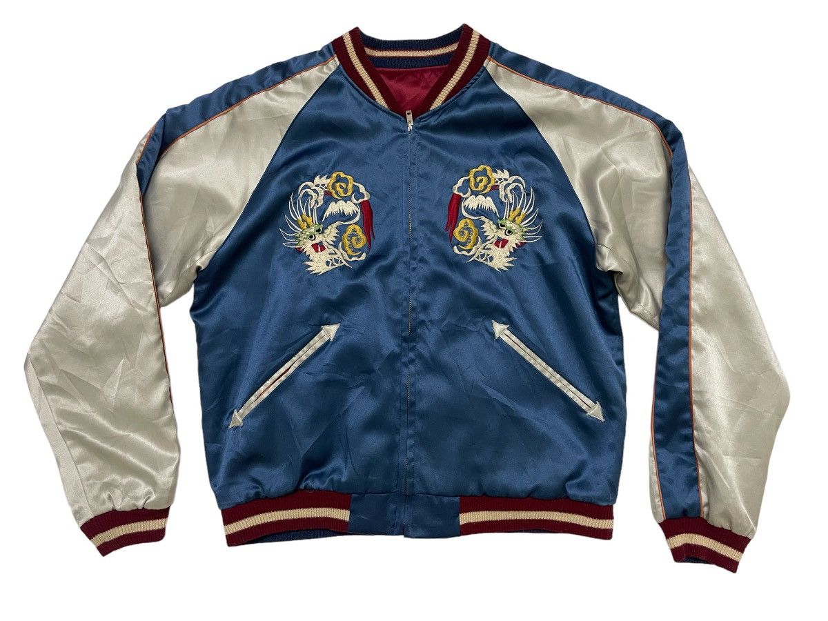 Japanese Brand Vintage Sukajan Dragon Jacket Reversible By Toyo Enterprise Size US M / EU 48-50 / 2 - 2 Thumbnail